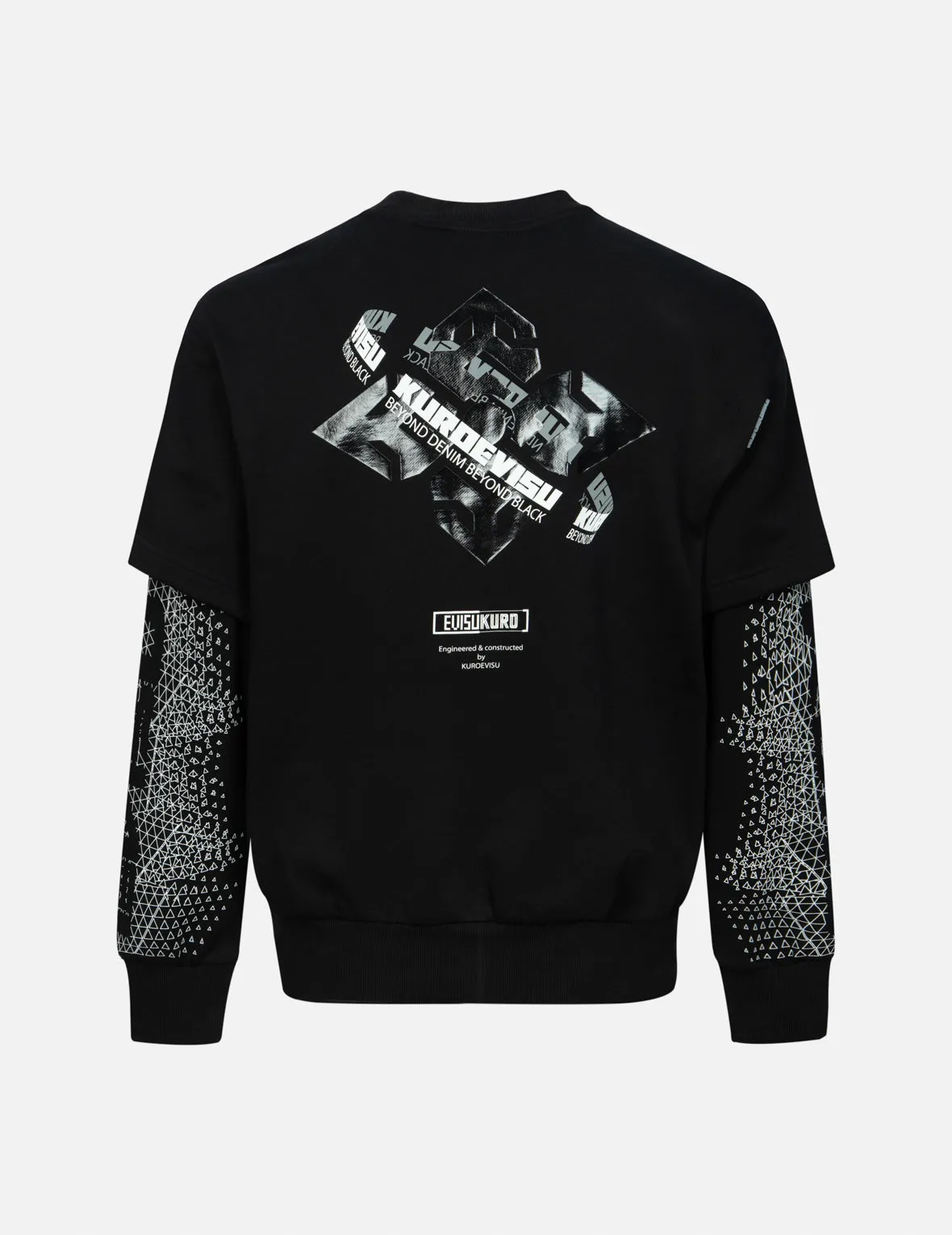 2-in-1 Multiple Branding Print Relax Fit Sweatshirt sold by Evisu