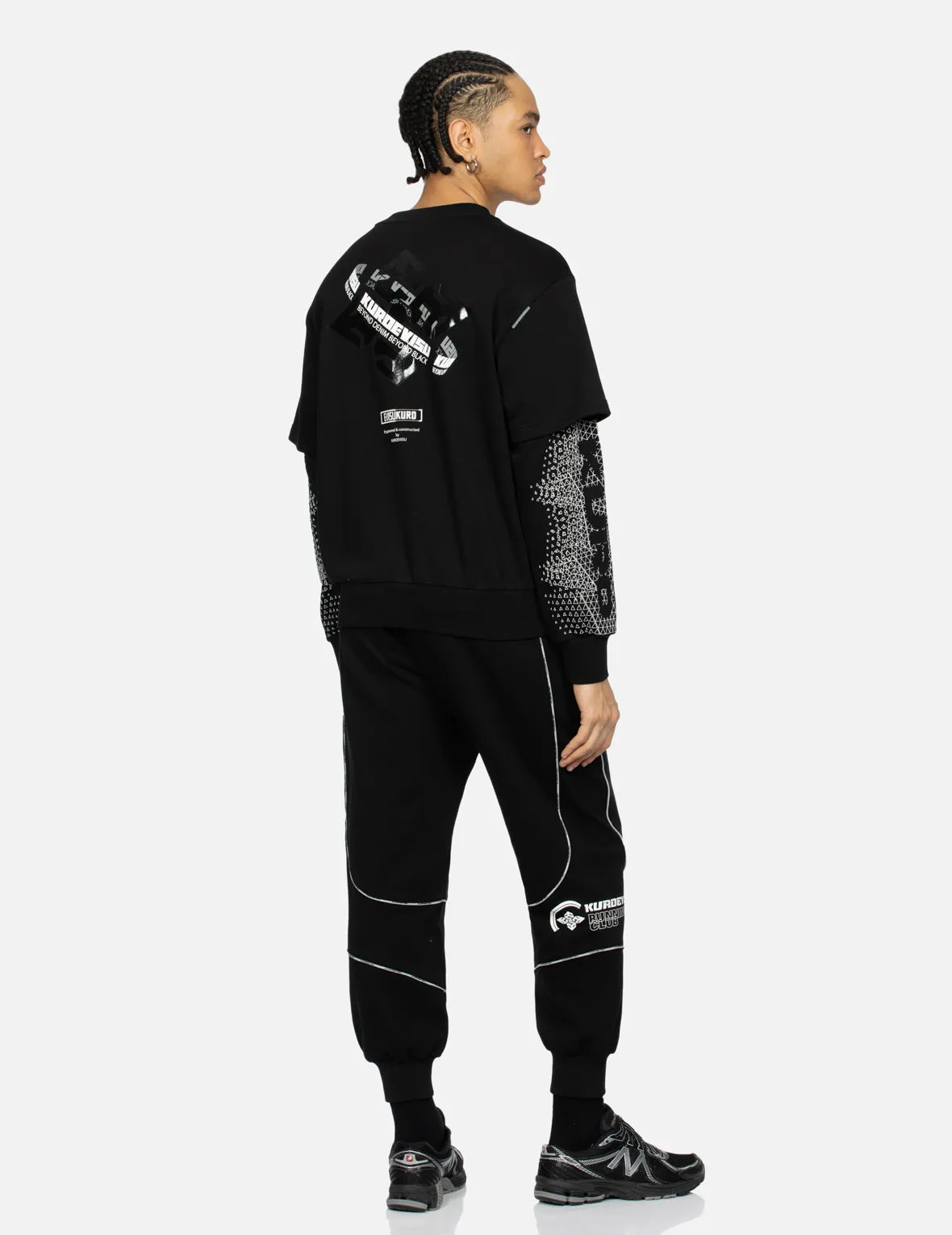 2-in-1 Multiple Branding Print Relax Fit Sweatshirt sold by Evisu product image thumbnail 3