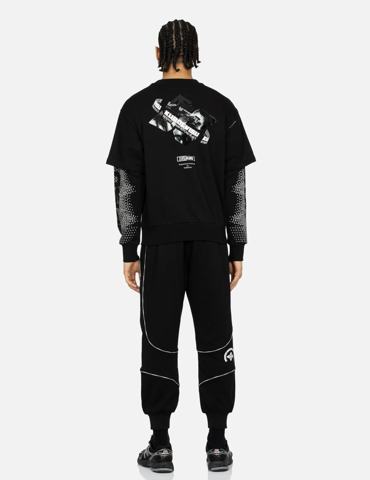 2-in-1 Multiple Branding Print Relax Fit Sweatshirt sold by Evisu product image thumbnail 5