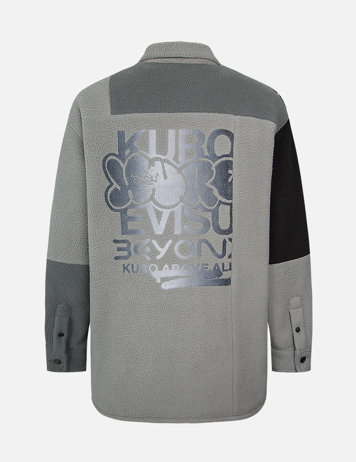 Colorblock Fleece Shirt Jacket sold by Evisu product image thumbnail 2