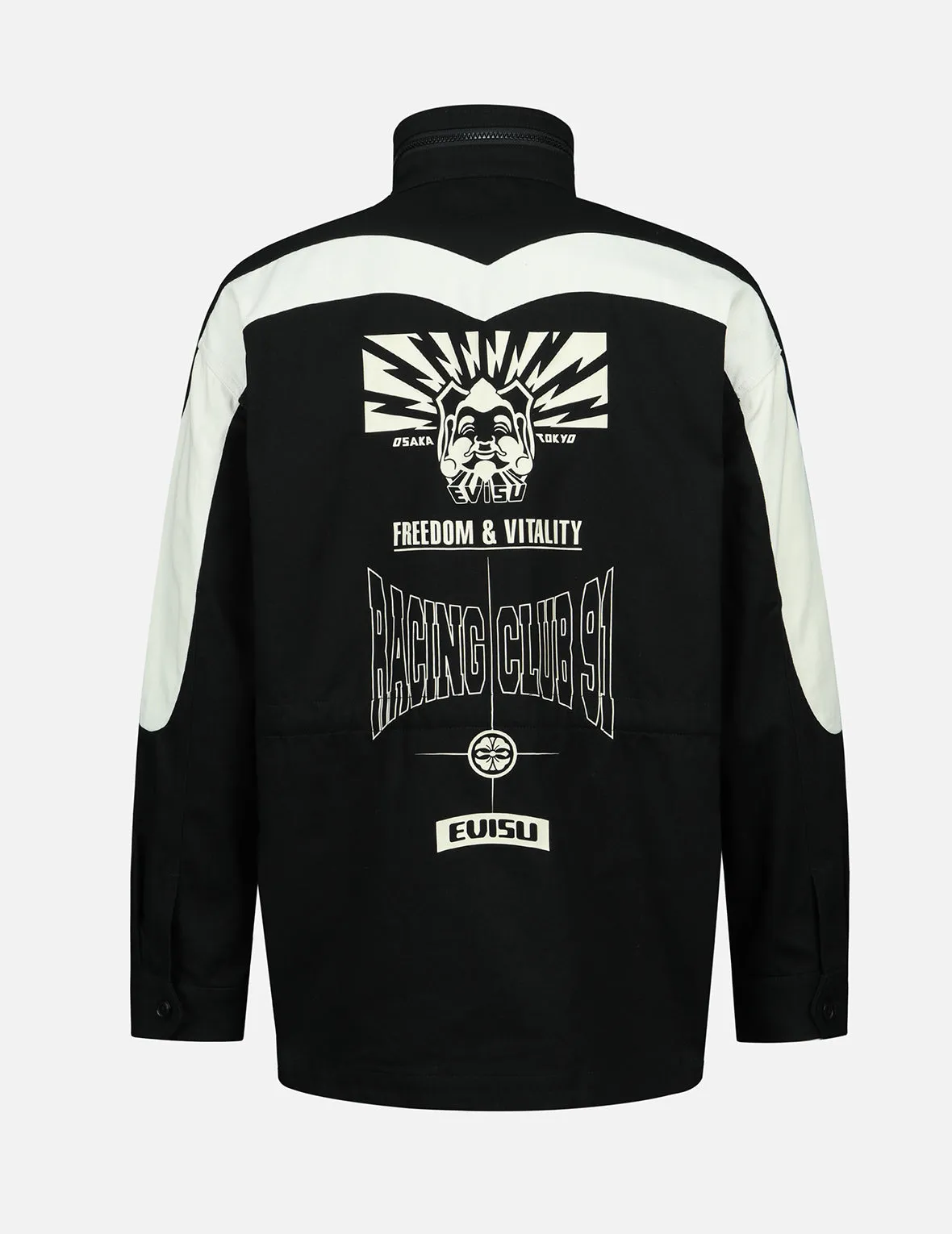 Seagull and Godhead Print Field Jacket sold by Evisu