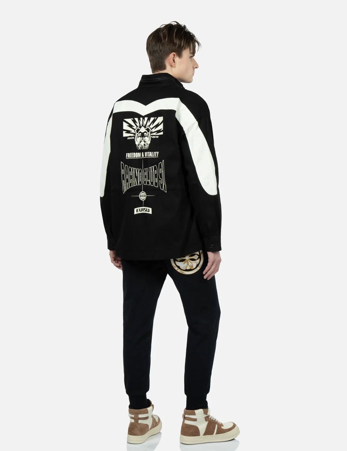 Seagull and Godhead Print Field Jacket sold by Evisu product image thumbnail 3