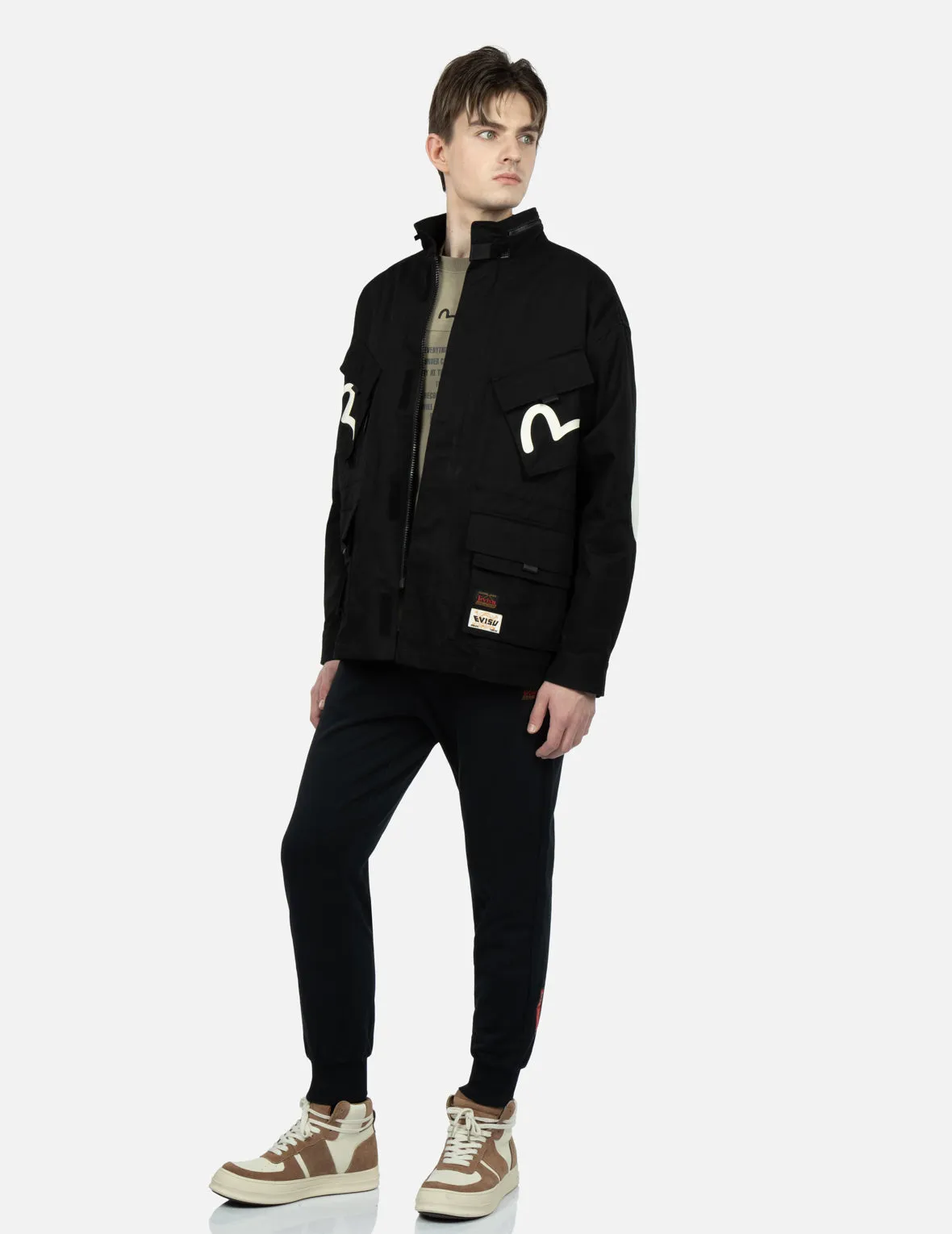 Seagull and Godhead Print Field Jacket sold by Evisu product image thumbnail 4