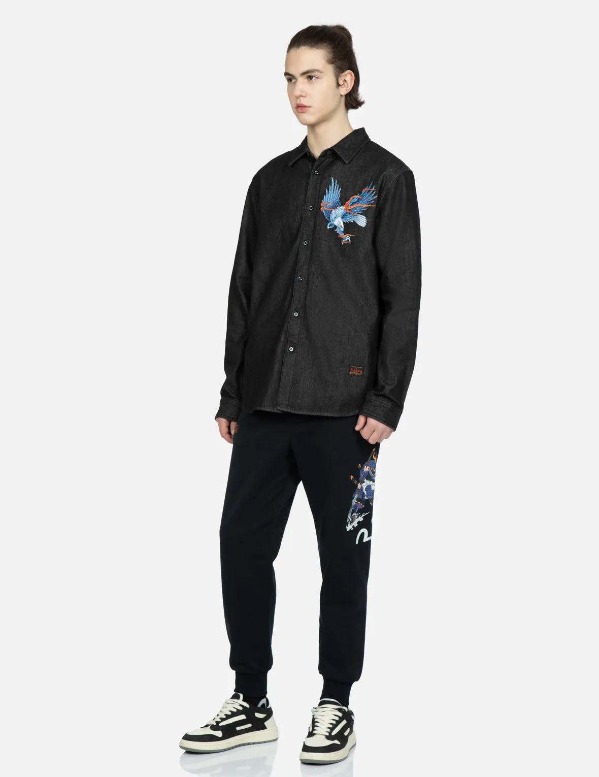 Eagle and Seagull Embroidery Denim Shirt sold by Evisu product image thumbnail 3