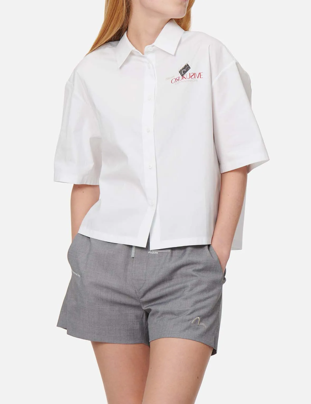 Seagull Tag Cropped Shirt sold by Evisu product image thumbnail 3