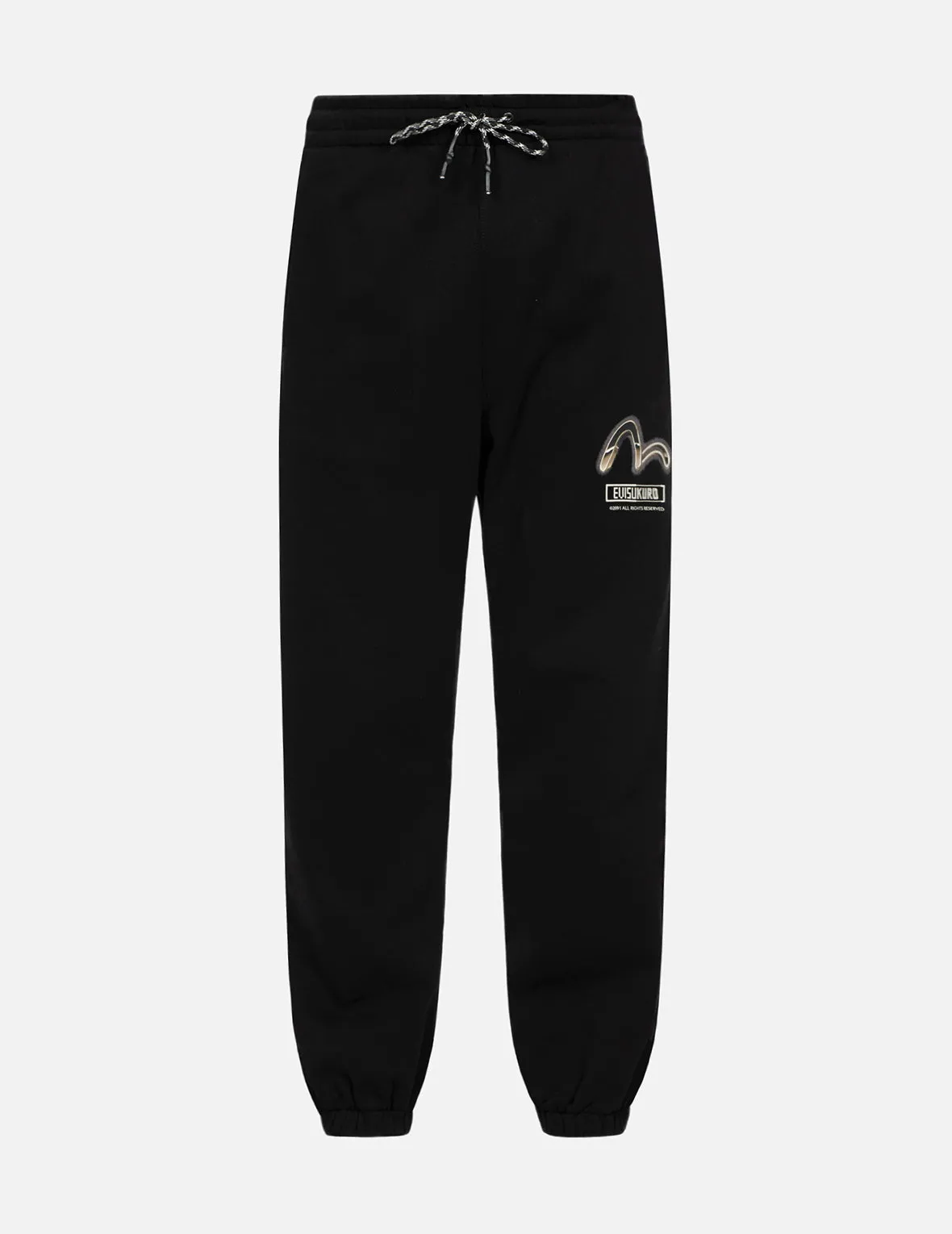 Metallic Effect Logo Relax Fit Sweatpants sold by Evisu