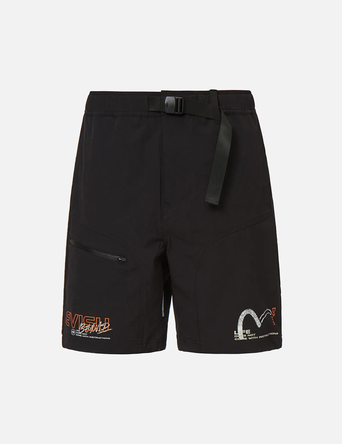 Brand Elements Print Sport Shorts sold by Evisu