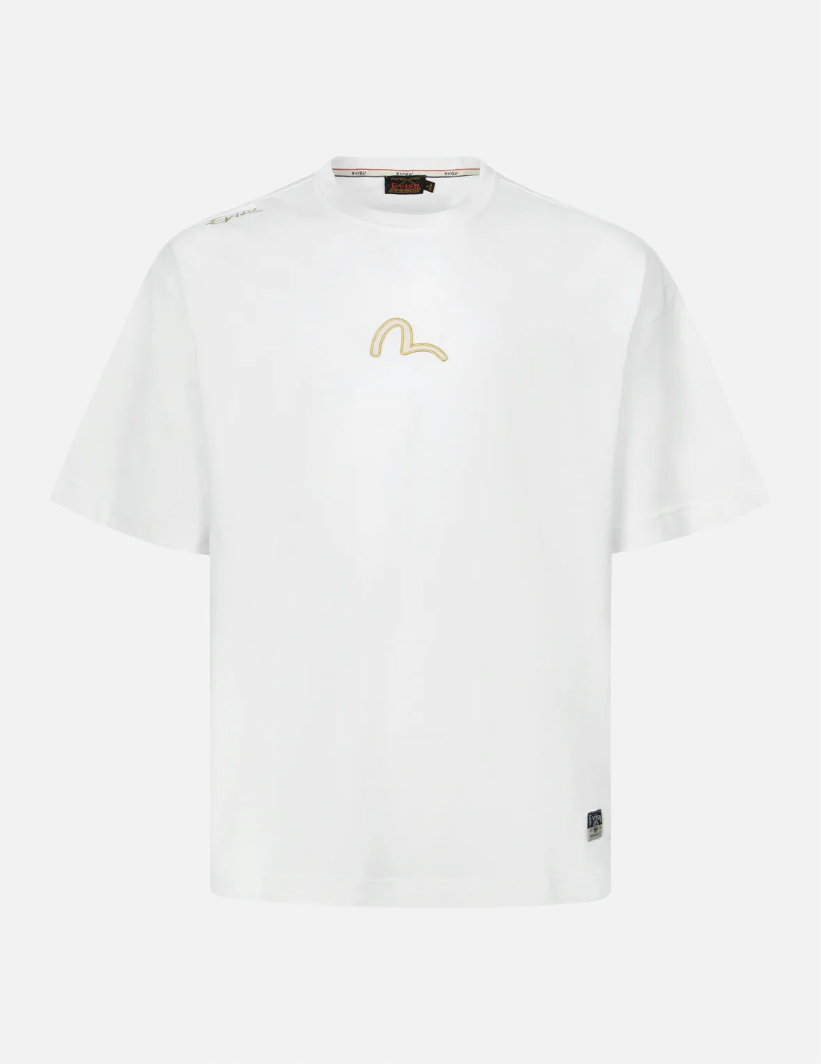 Koi and Seagull Brushstroke Daicock Digital Print Loose Fit T-shirt sold by Evisu product image thumbnail 4