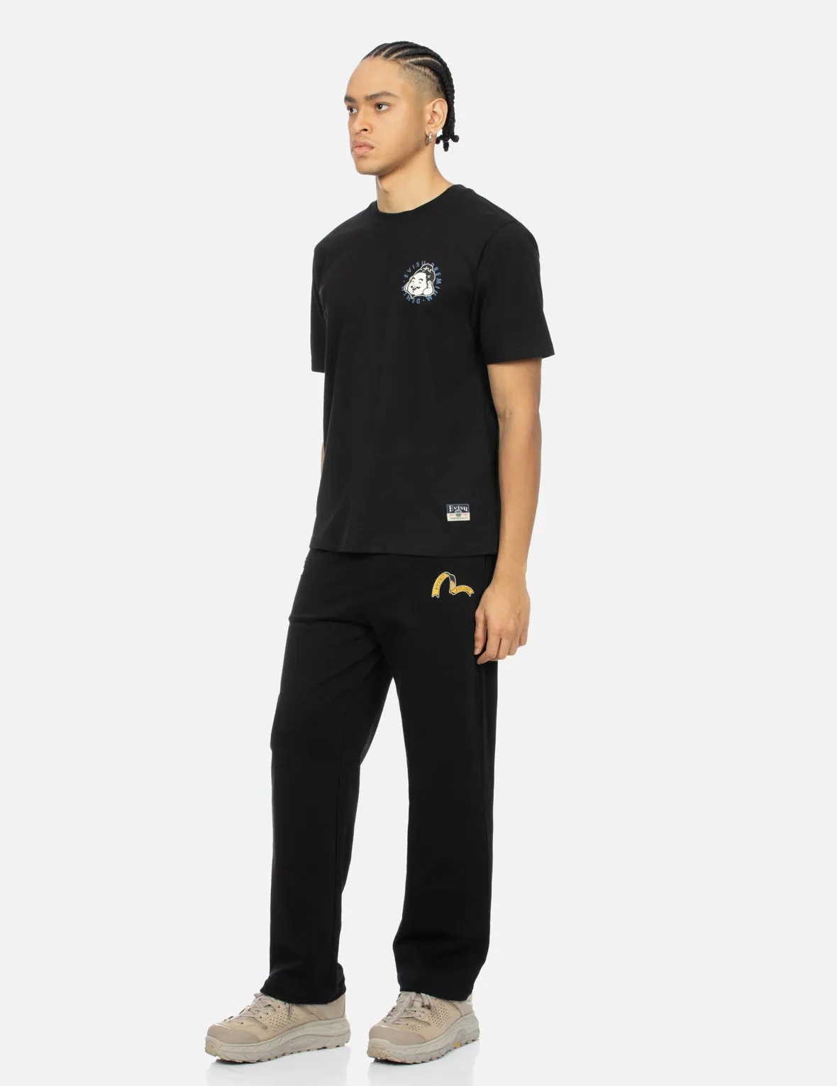 Playful Godhead and Overlapping Seagull Daicock Print Regular Fit T-shirt sold by Evisu product image thumbnail 4