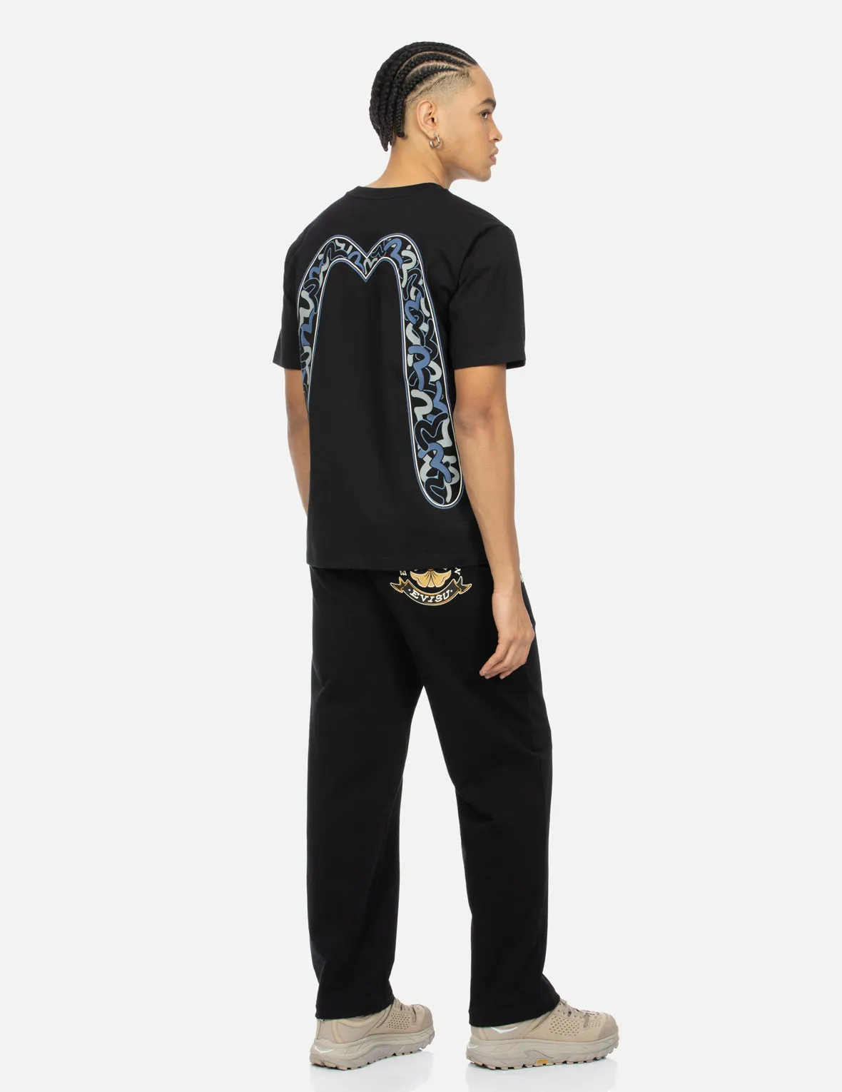 Playful Godhead and Overlapping Seagull Daicock Print Regular Fit T-shirt sold by Evisu product image thumbnail 3