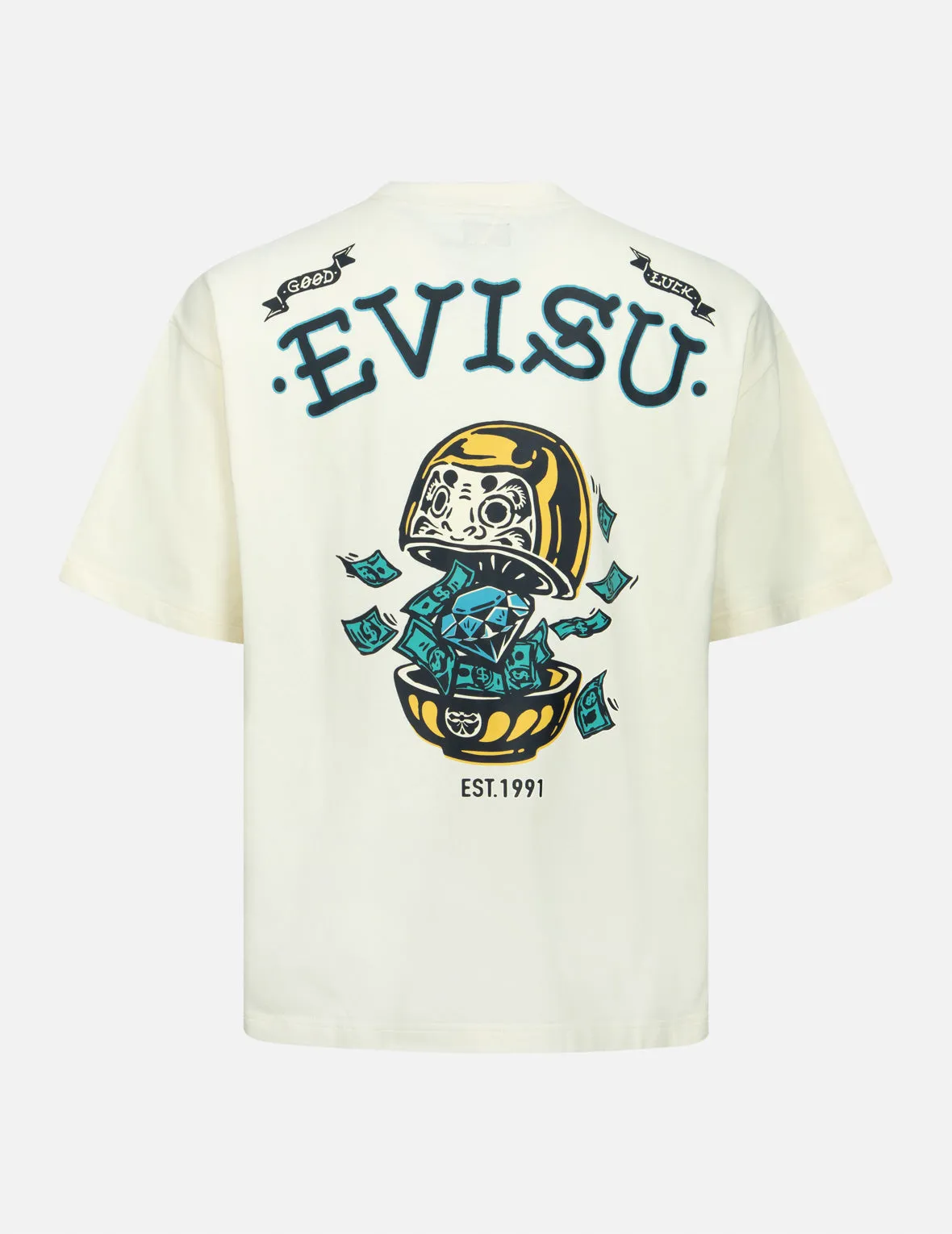 Diamond Daruma Print Loose Fit T-shirt sold by Evisu product image thumbnail 2