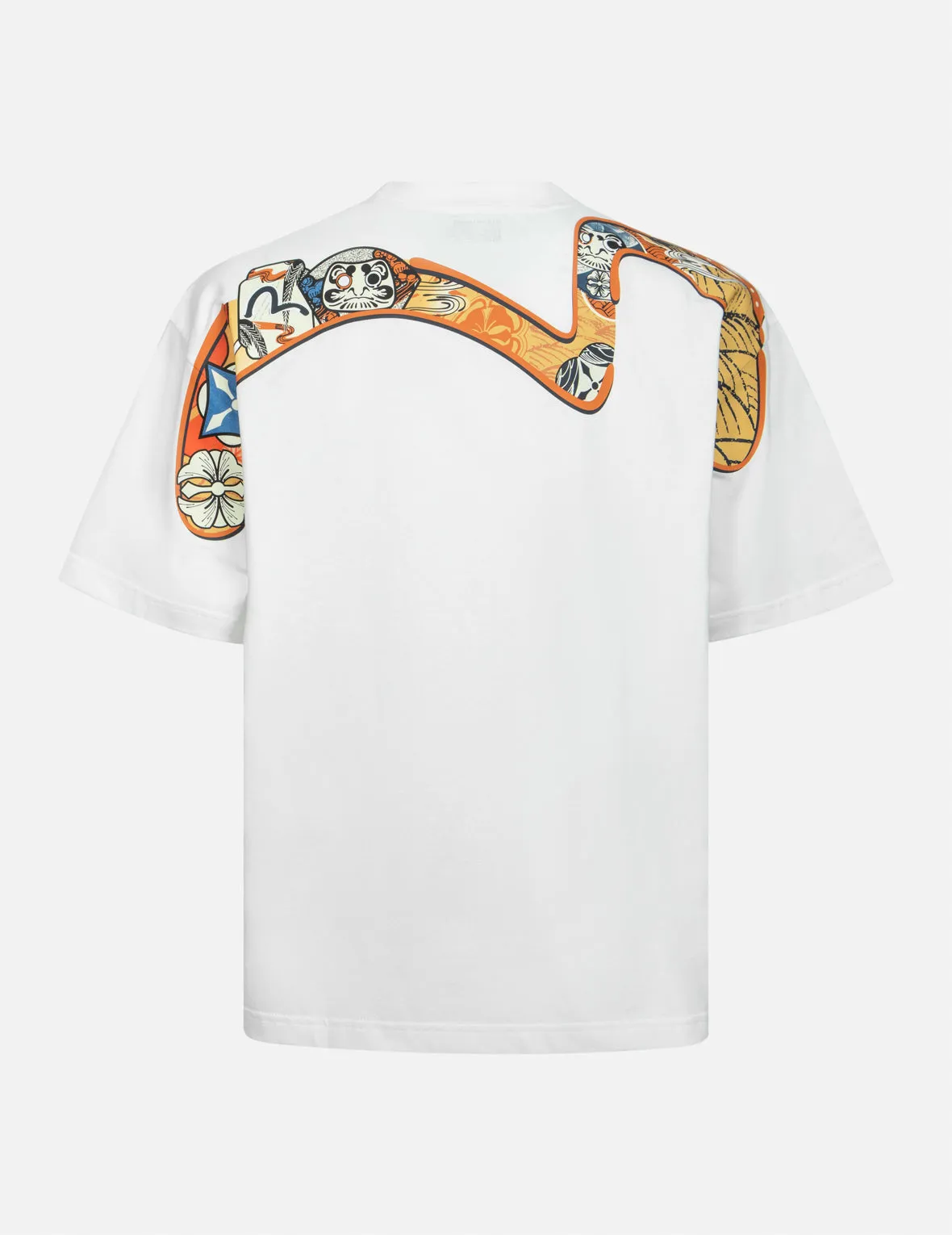 Multi-Hanafuda Daruma and Daicock Print Loose Fit T-shirt sold by Evisu product image thumbnail 2