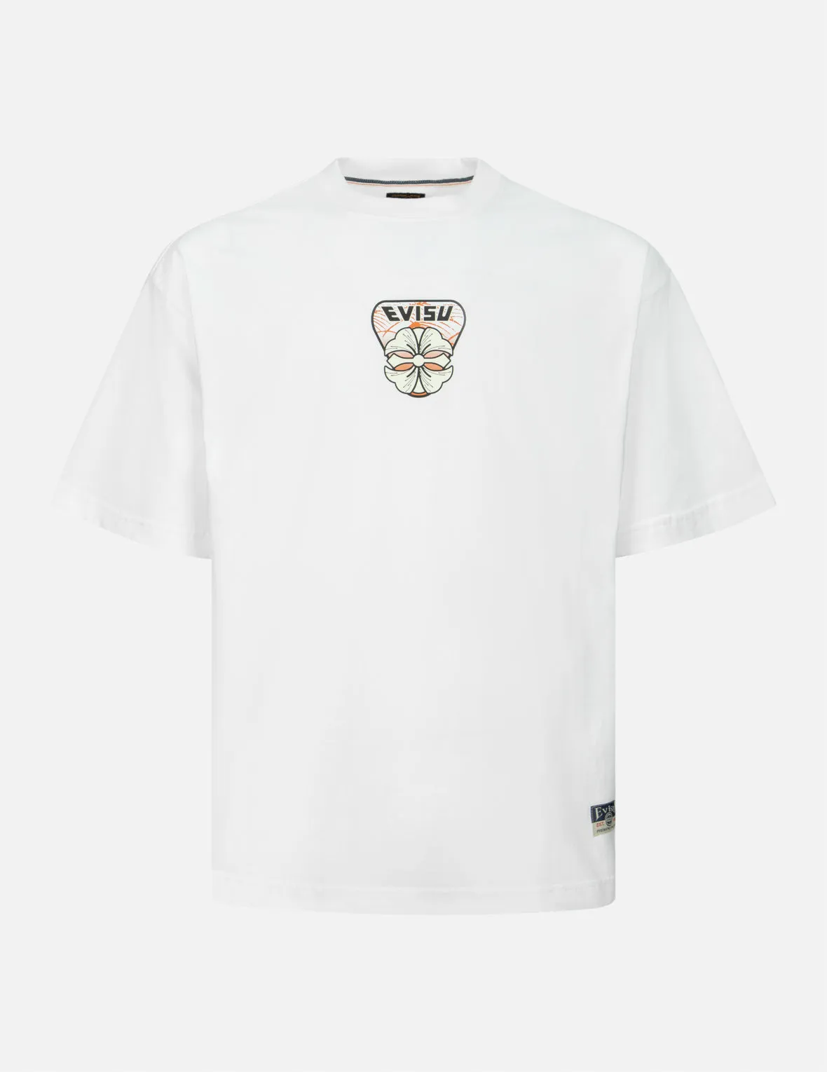 Multi-Hanafuda Daruma and Daicock Print Loose Fit T-shirt sold by Evisu product image thumbnail 4