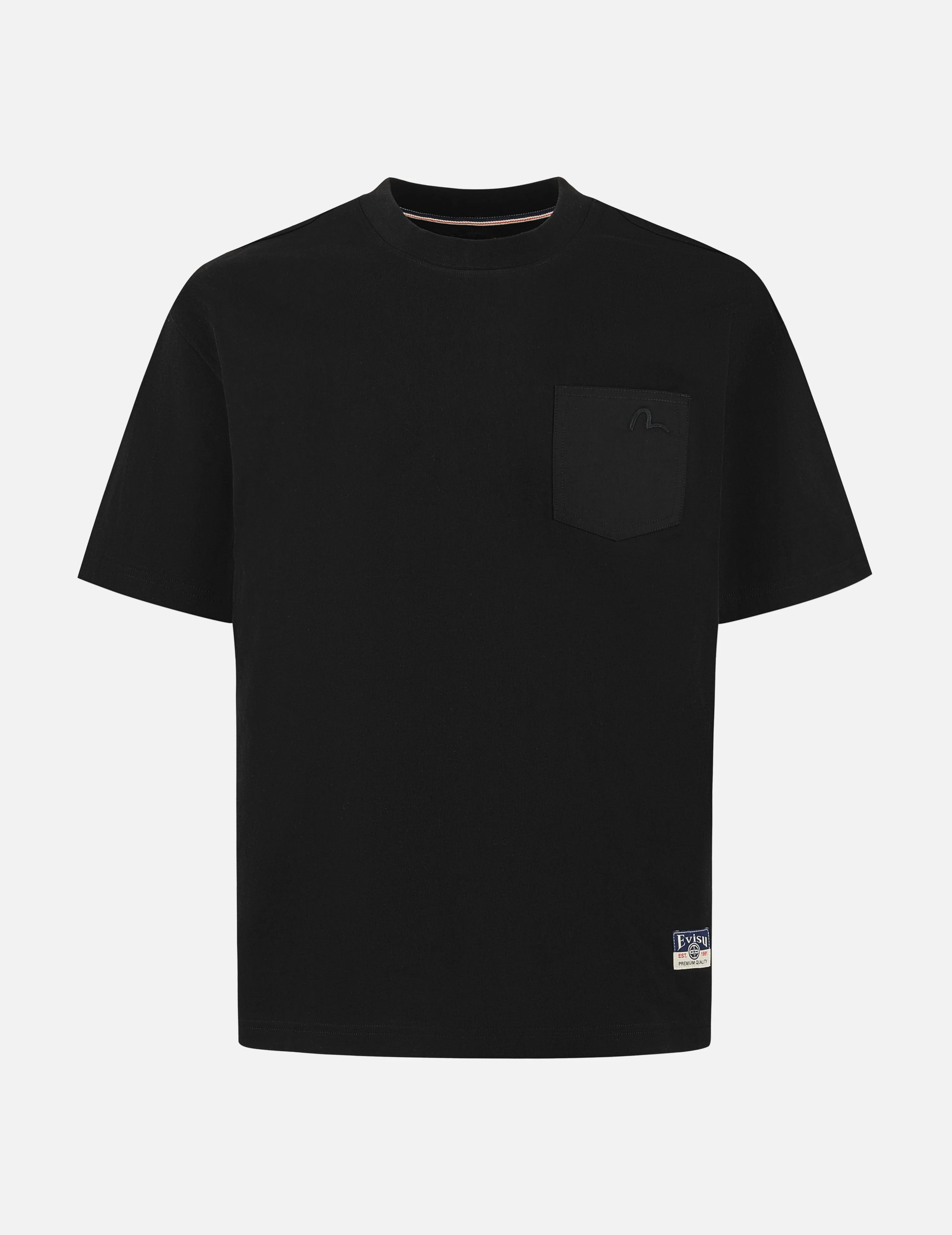 Seagull Embroidery Stitching Pocket Relax Fit T-Shirt sold by Evisu product image thumbnail 4