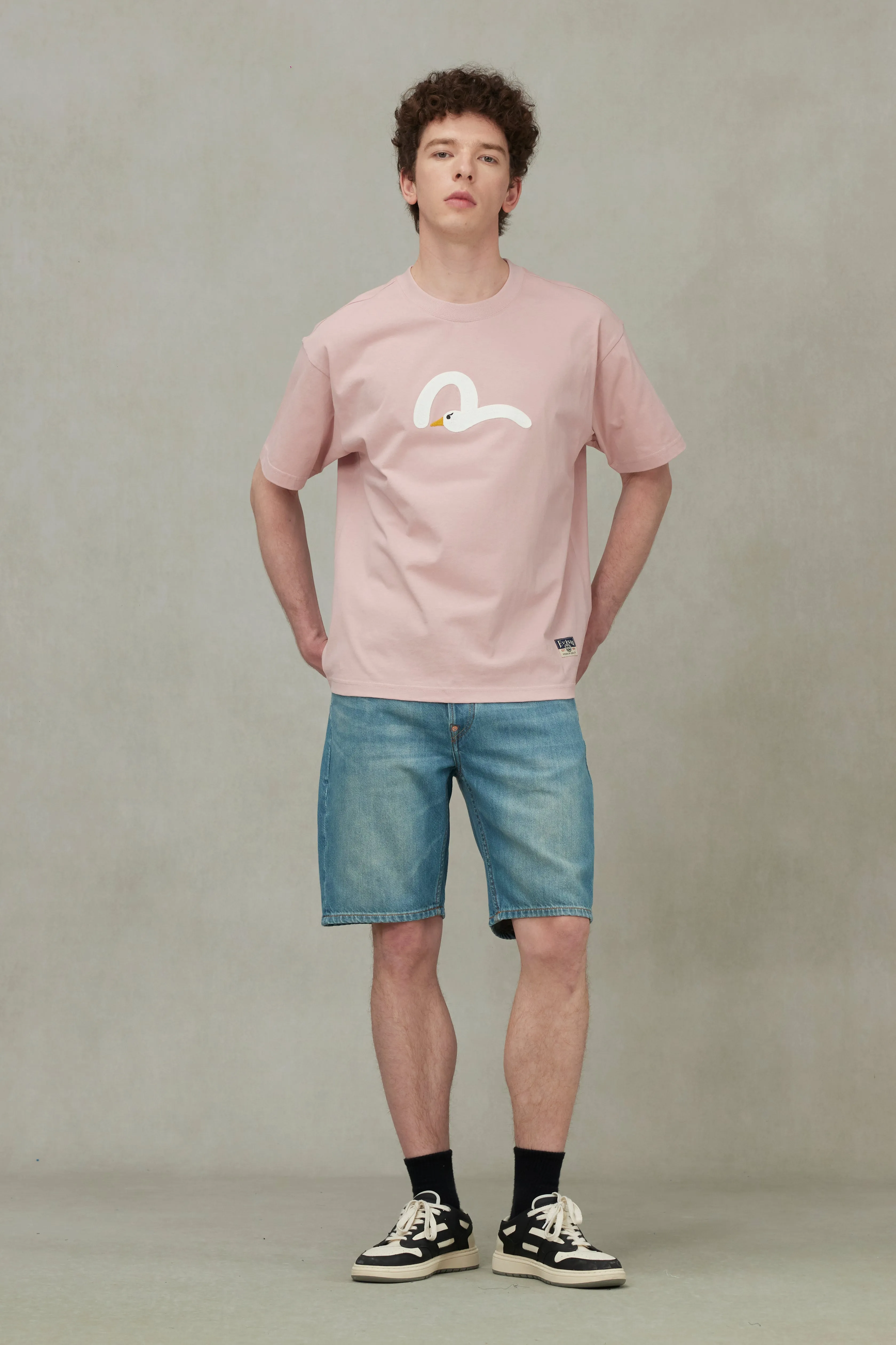Playful Seagull Embroidery Relax Fit T-Shirt sold by Evisu product image thumbnail 5