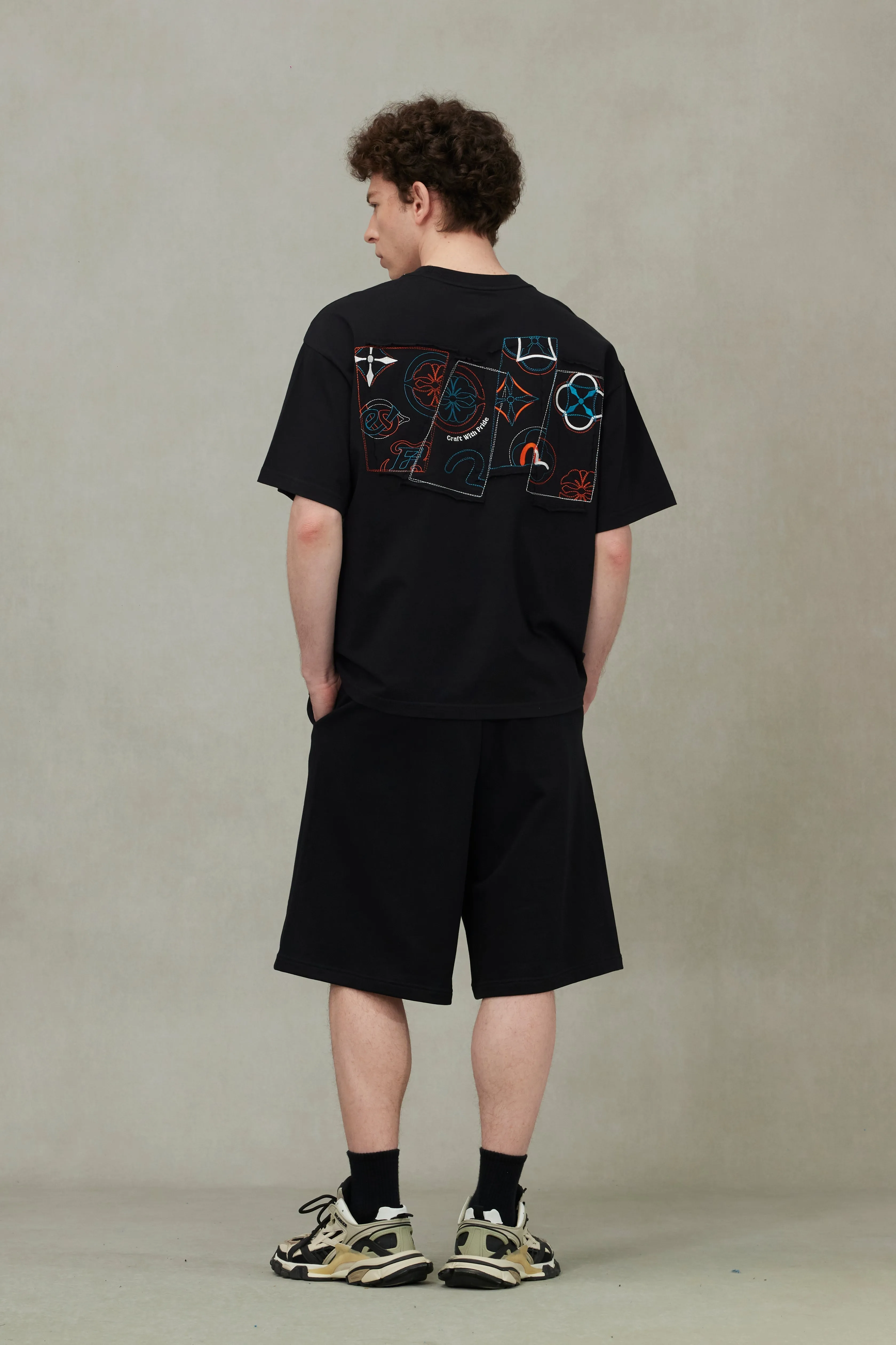 Logo and Kamon Embroidery Loose Fit T-Shirt sold by Evisu product image thumbnail 4