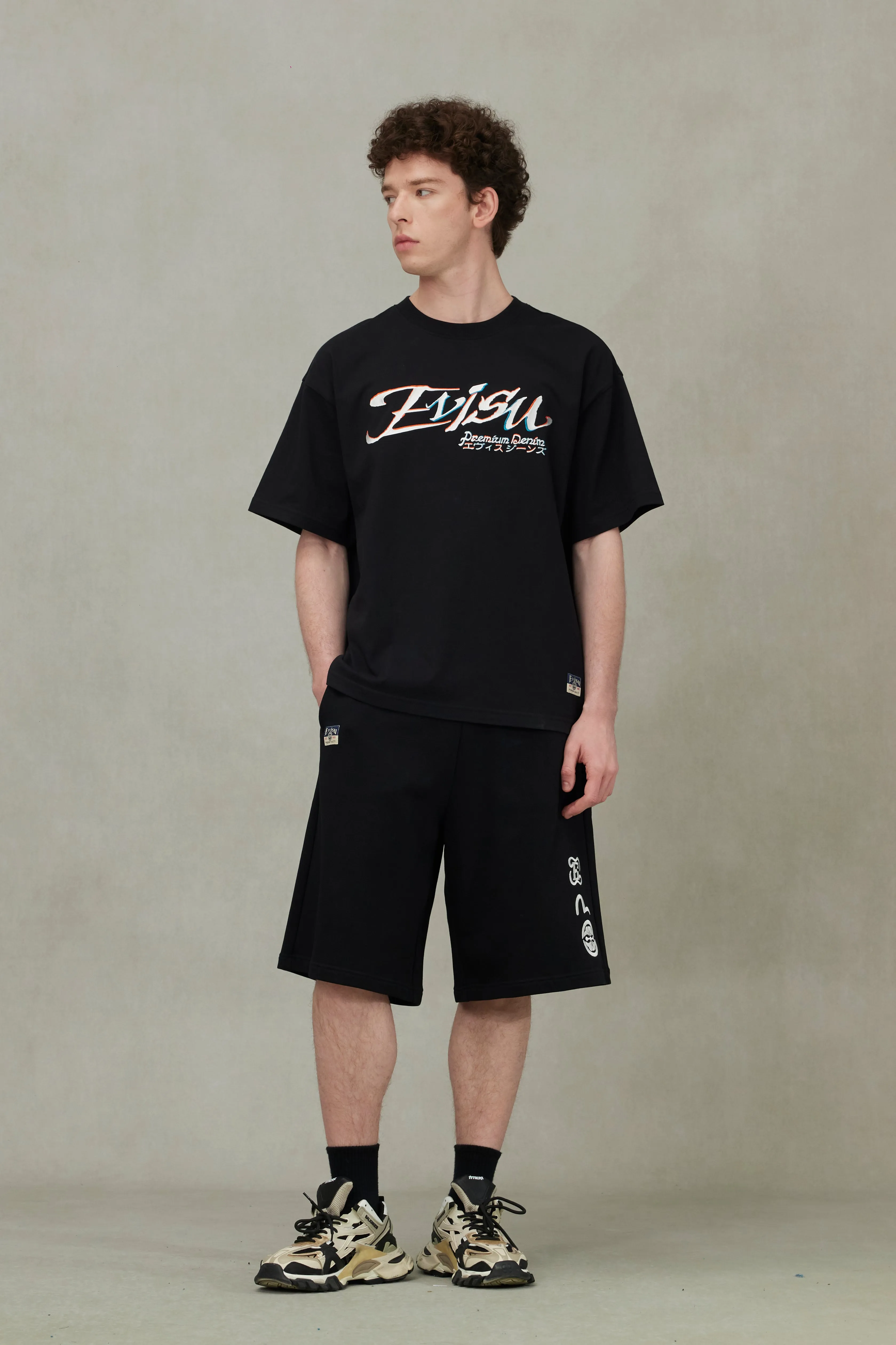 Logo and Kamon Embroidery Loose Fit T-Shirt sold by Evisu product image thumbnail 3
