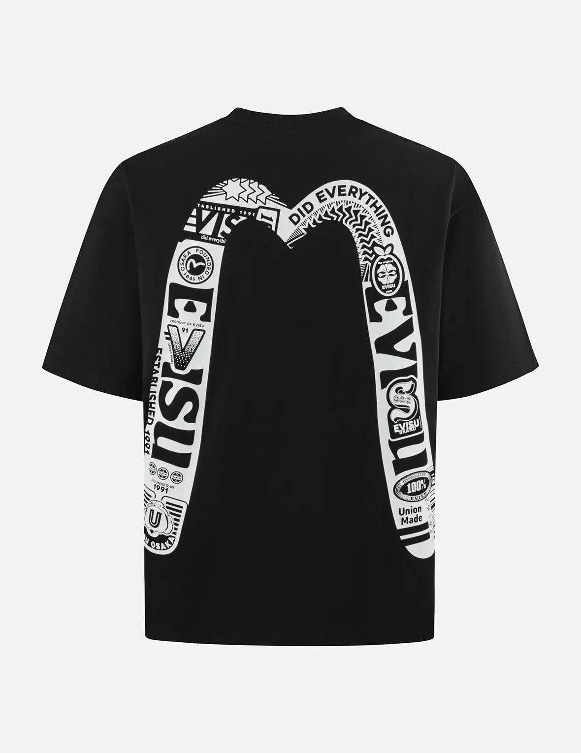 Logo and Daicock Print Loose Fit T-Shirt sold by Evisu