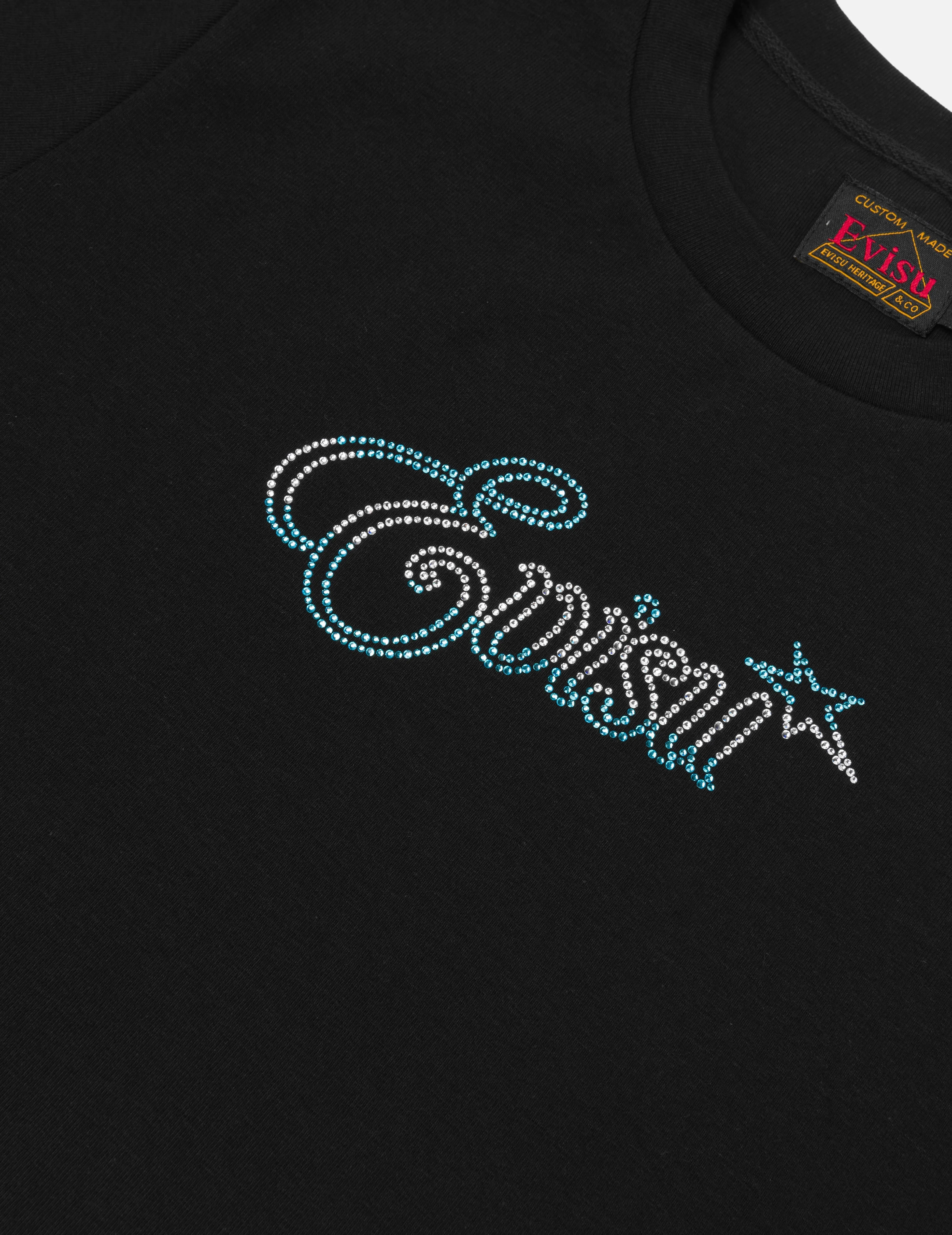 Logo and Starfish Rhinestone Slim Fit T-Shirt sold by Evisu product image thumbnail 3