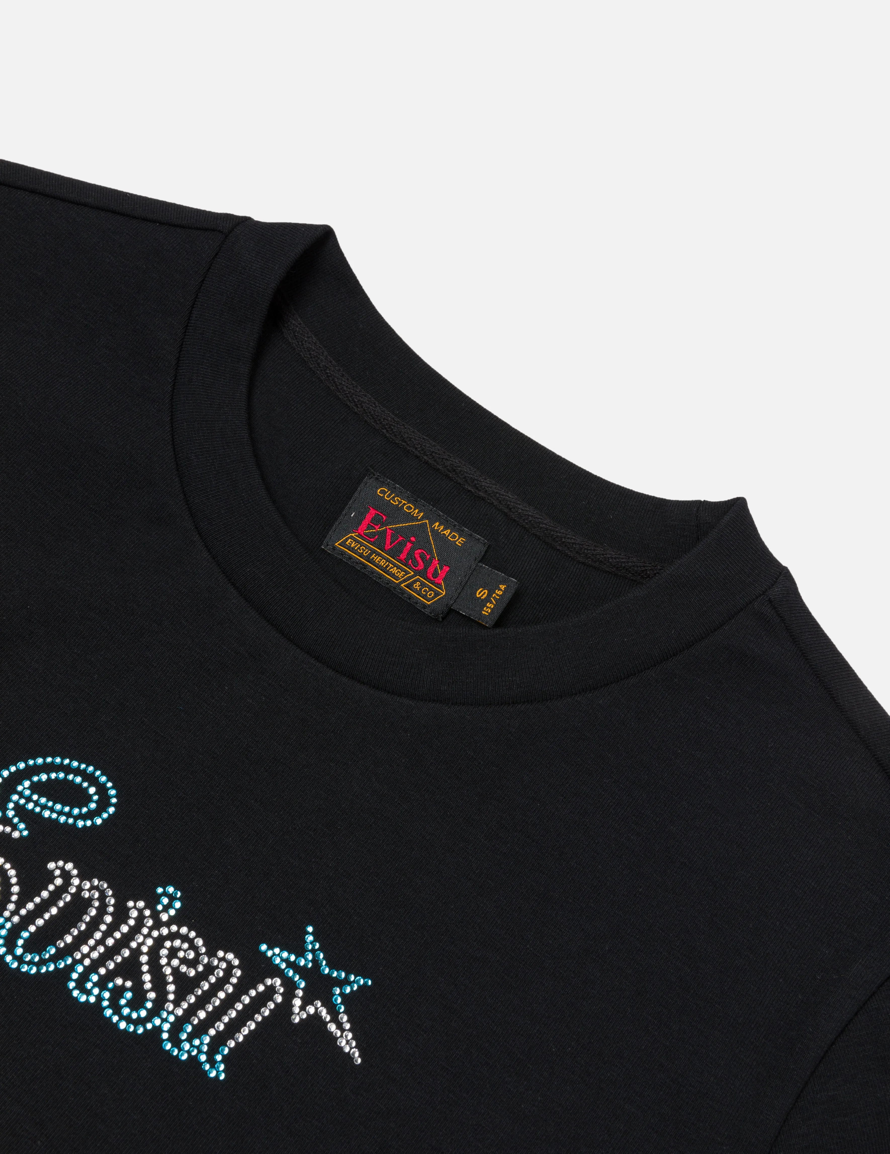 Logo and Starfish Rhinestone Slim Fit T-Shirt sold by Evisu product image thumbnail 4