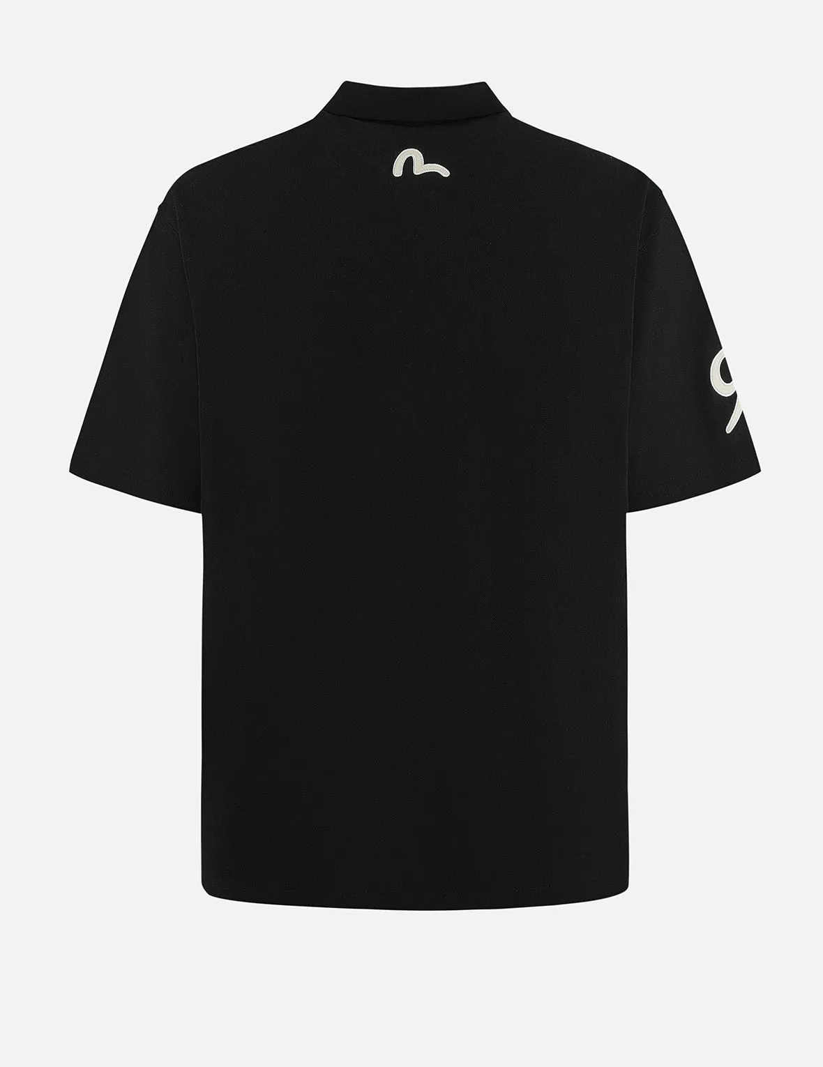 Hakutaku and Logo Embroidery Oversized Polo Shirt sold by Evisu product image thumbnail 2