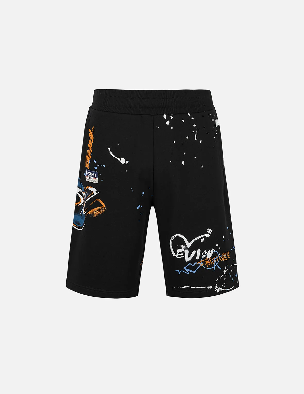 Graffiti Print Regular Fit Sweatshorts sold by Evisu product image thumbnail 2