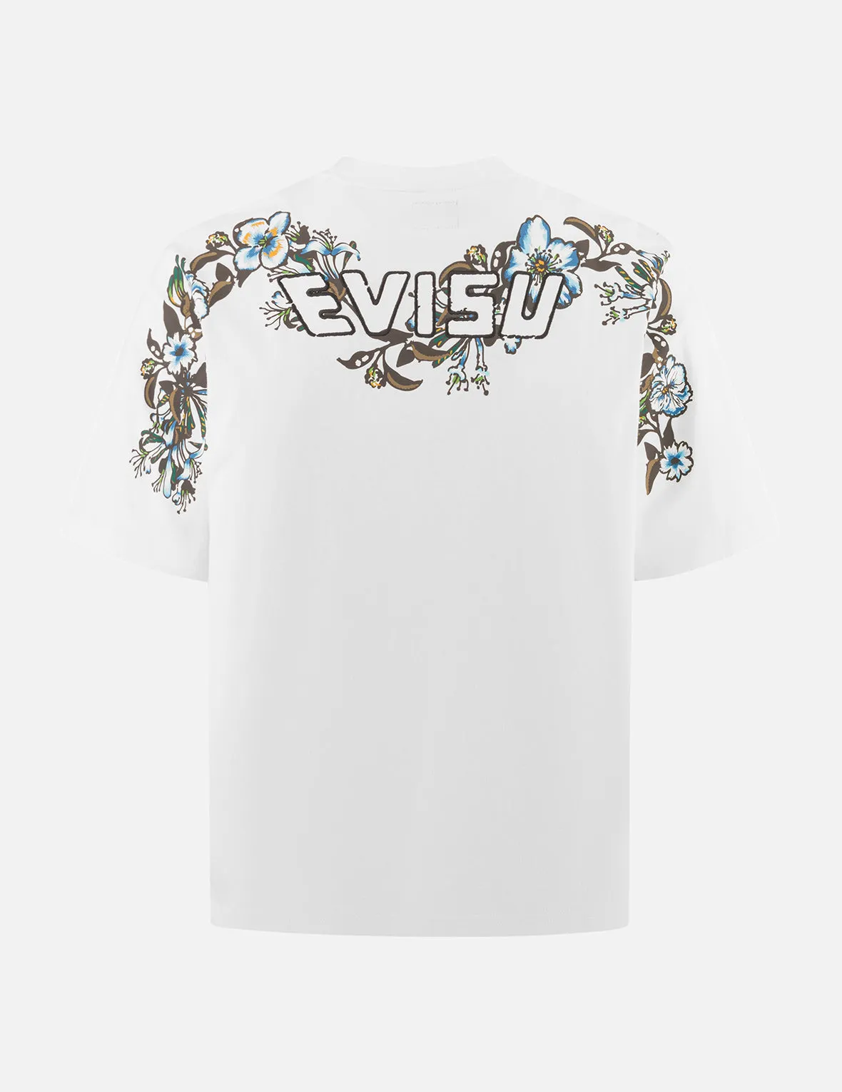 Floral Daicock and Logo Embroidery Loose Fit T-Shirt sold by Evisu