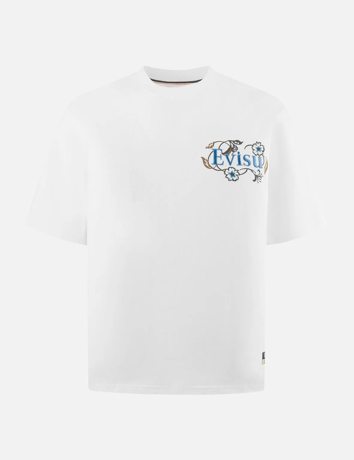 Floral Daicock and Logo Embroidery Loose Fit T-Shirt sold by Evisu product image thumbnail 3
