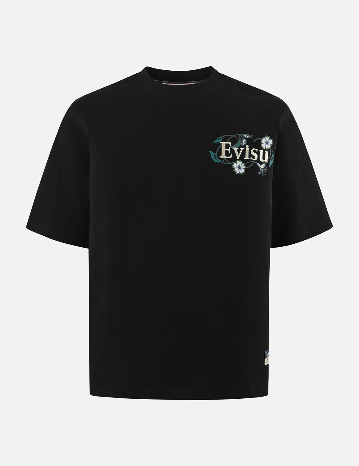 Floral Daicock and Logo Embroidery Loose Fit T-Shirt sold by Evisu product image thumbnail 4