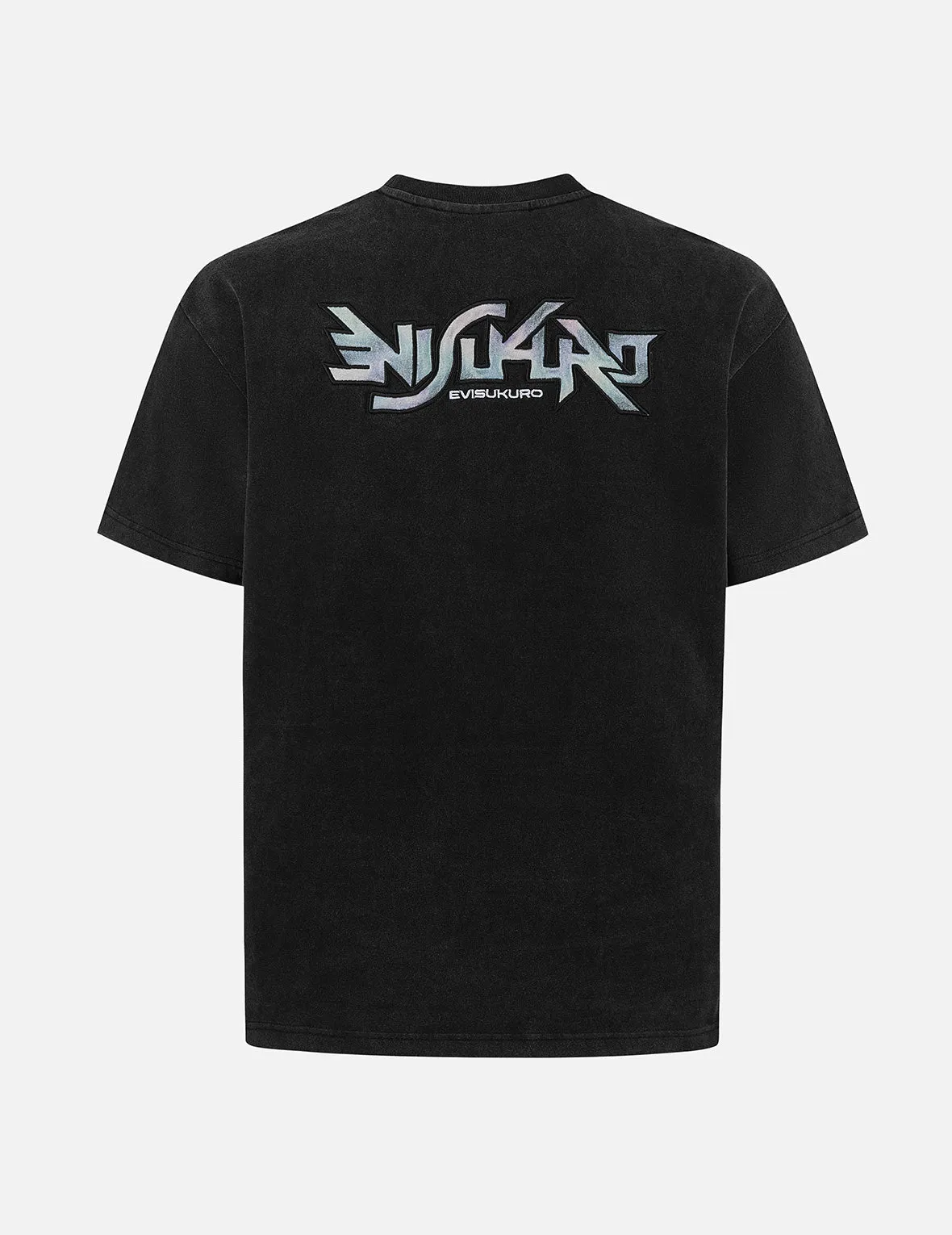 EVISUKURO Embroidery Washed Relax Fit T-shirt sold by Evisu product image thumbnail 3