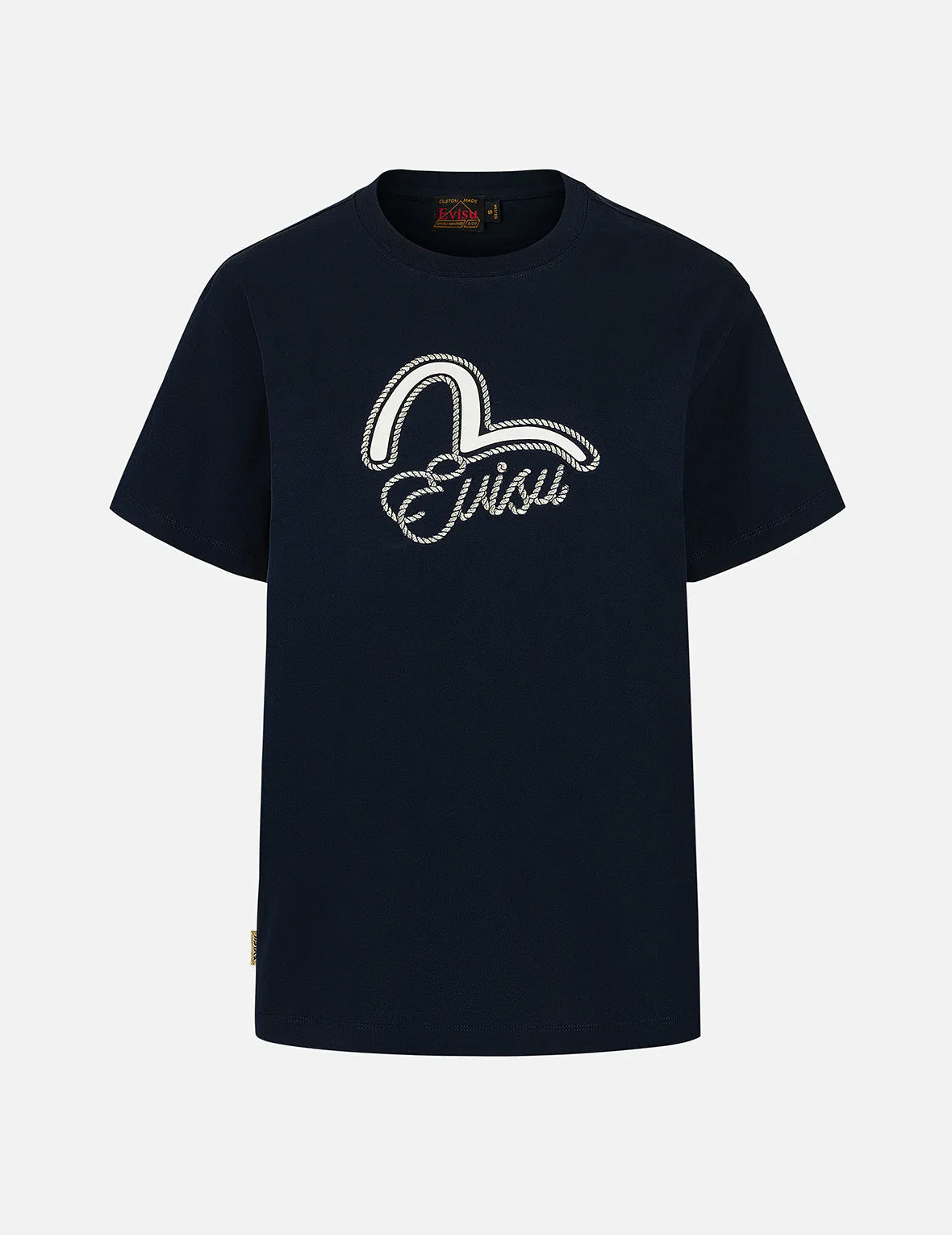 Seagull Print and Twisted Rope Logo Embroidery Boyfriend T-Shirt sold by Evisu product image thumbnail 2