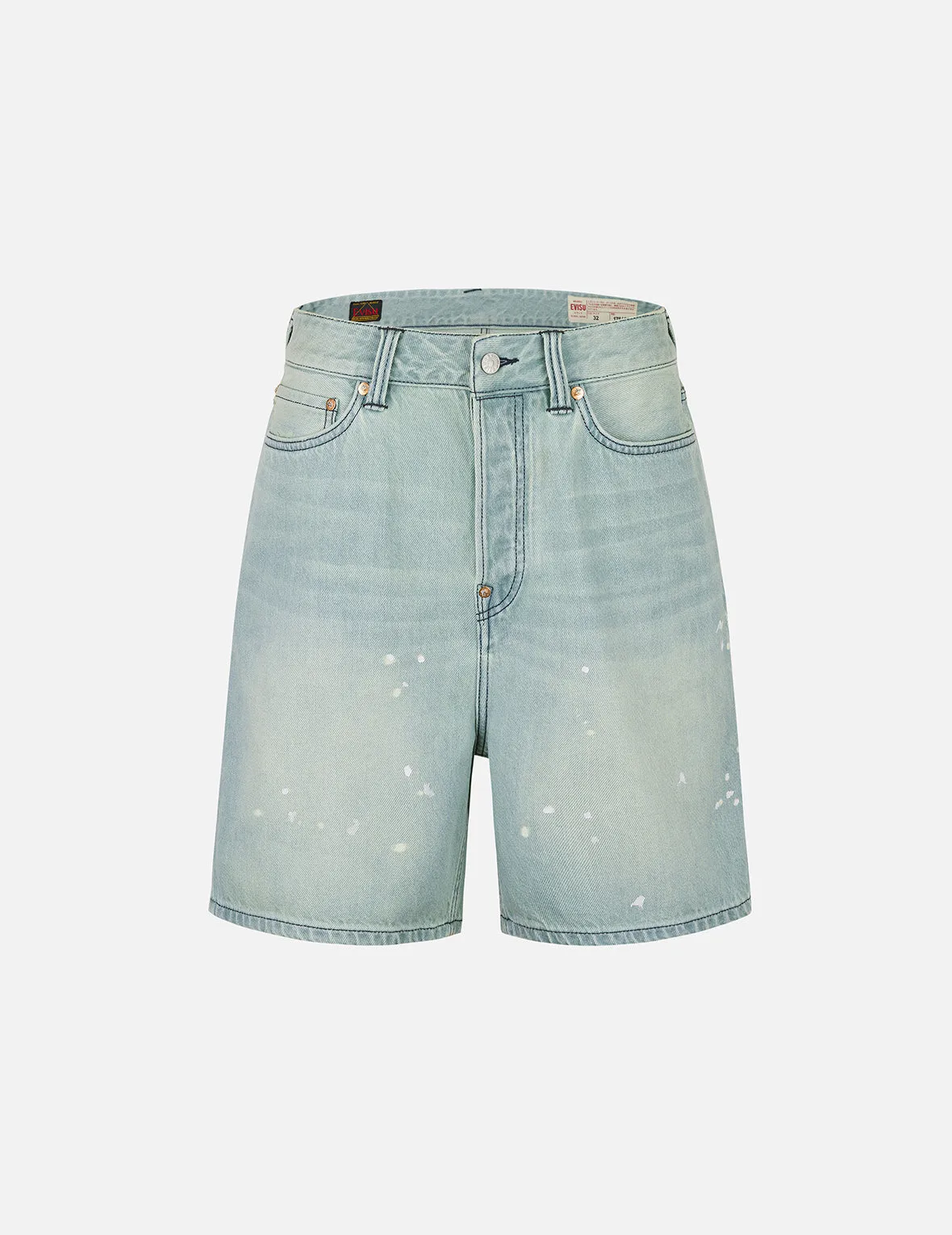 Daicock Print Oversized Denim Shorts sold by Evisu product image thumbnail 2