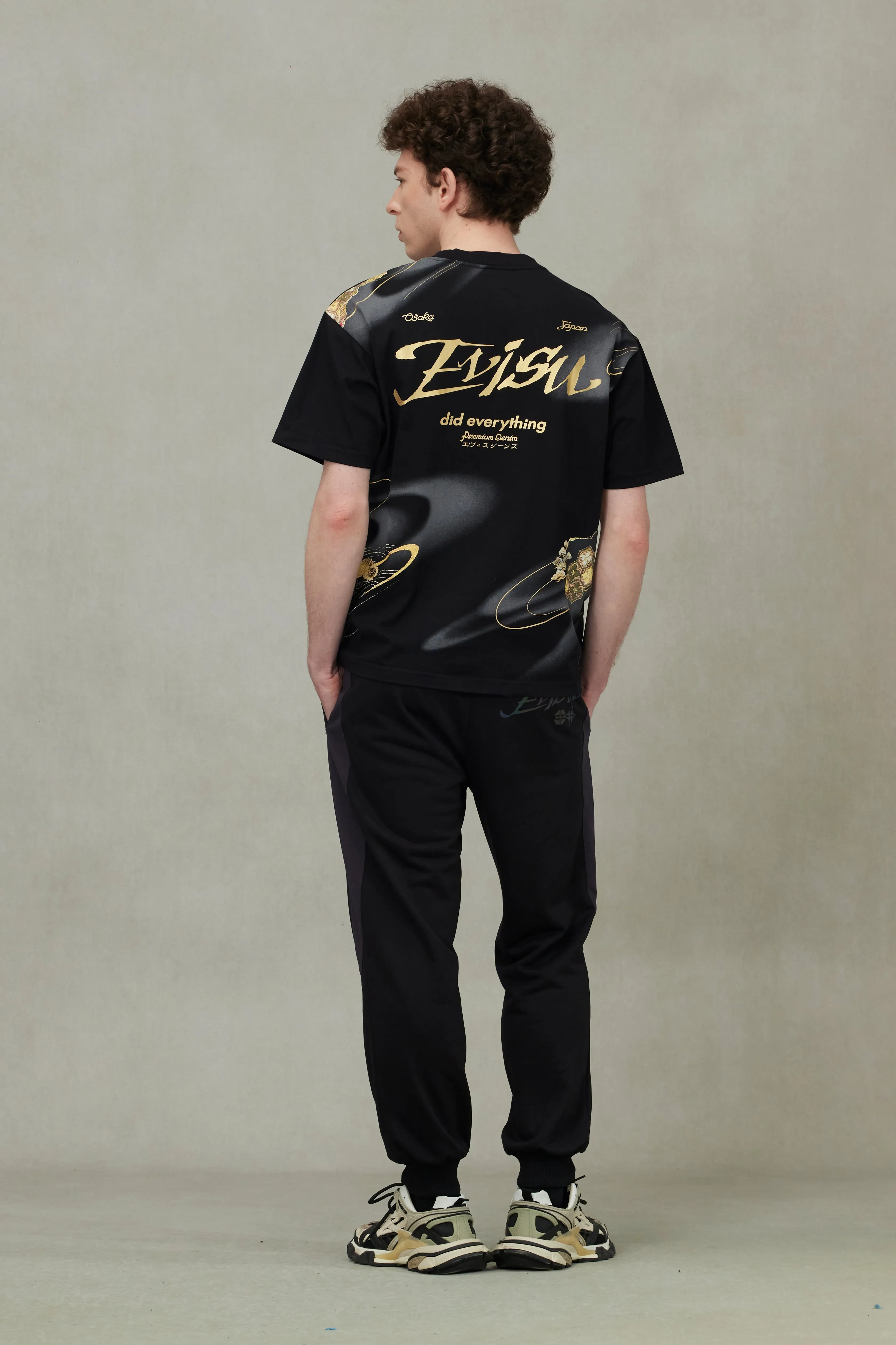 Brocade Kamon and Allover Print Relax Fit T-Shirt sold by Evisu product image thumbnail 4