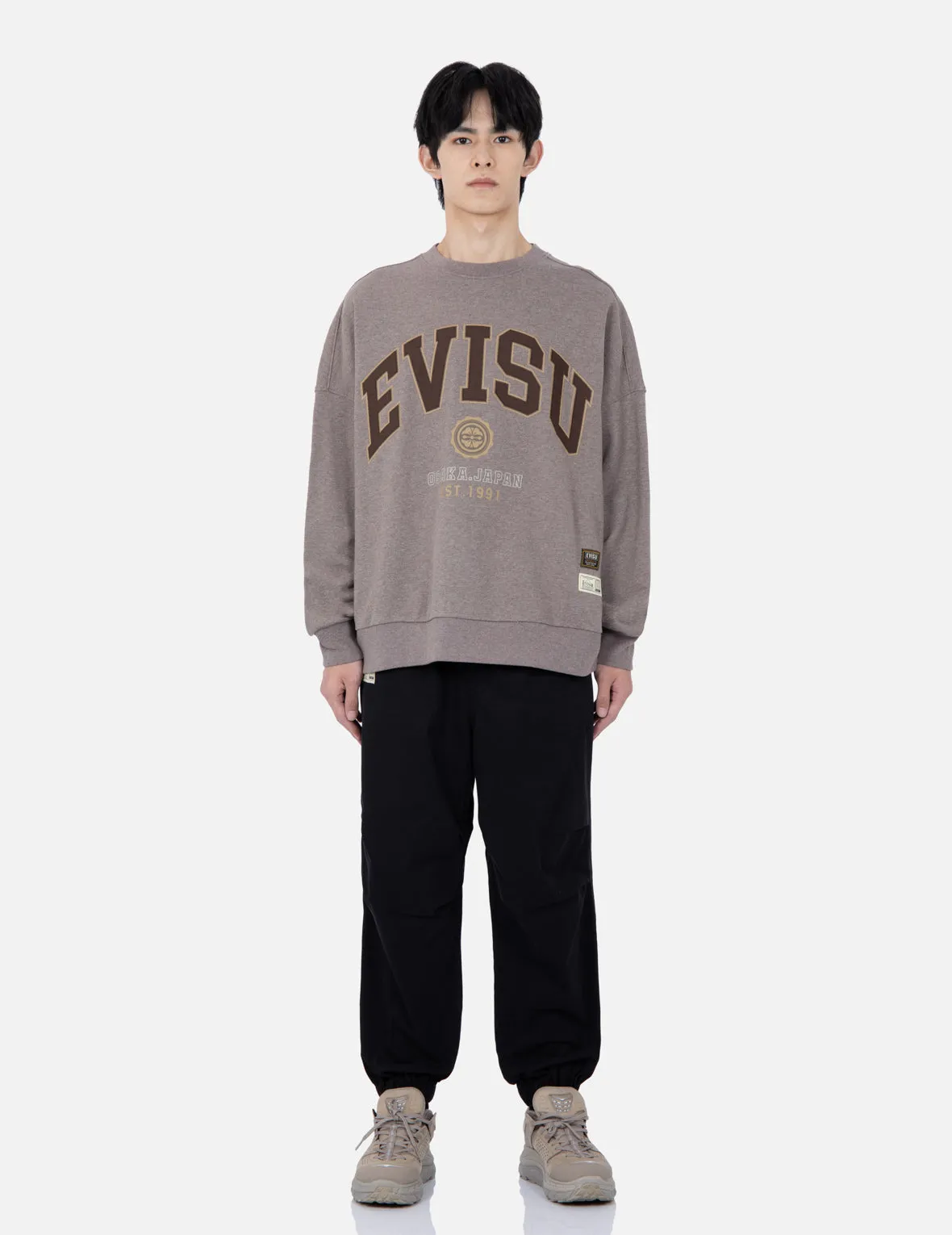 Retro Logo Print Oversized Sweatshirt sold by Evisu product image thumbnail 5