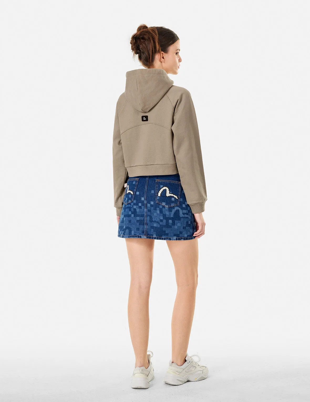 Segull Print Cropped Zip-Up Sweatshirt sold by Evisu product image thumbnail 4