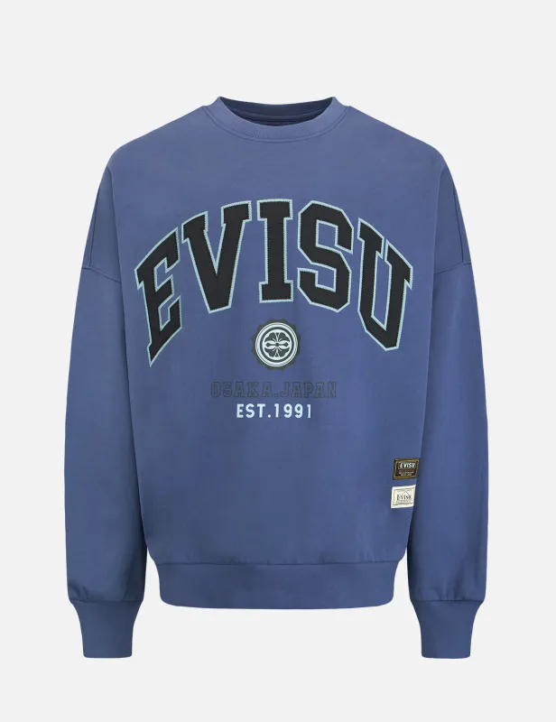 Retro Logo Print Oversized Sweatshirt sold by Evisu