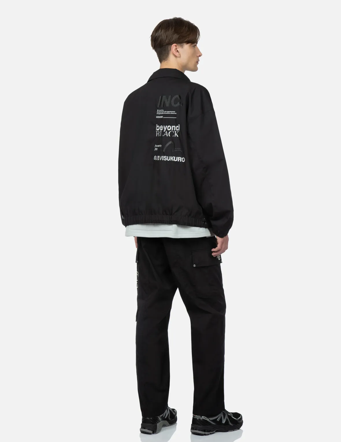 Logo and Slogan Embroidered Oversized Jacket sold by Evisu product image thumbnail 3