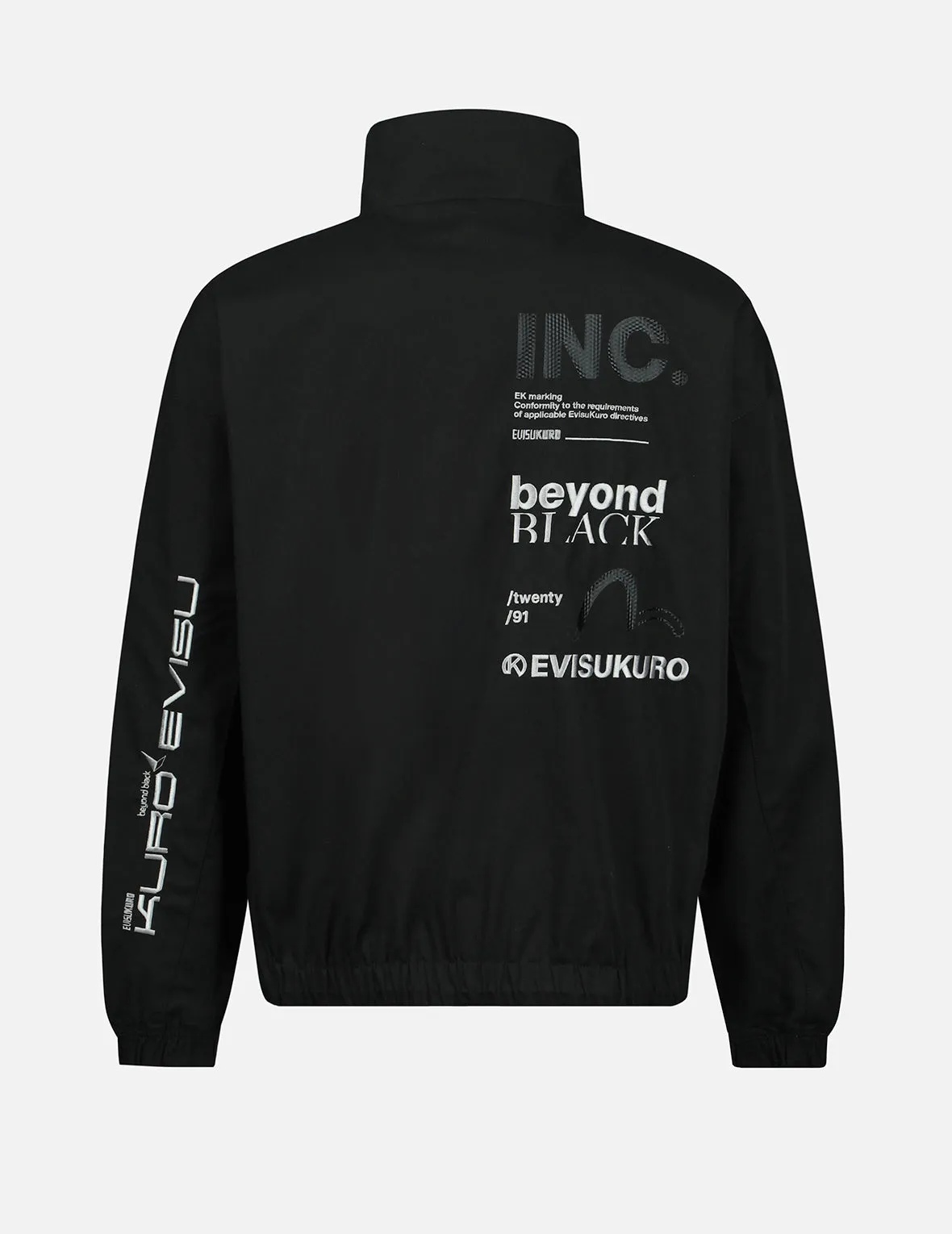 Logo and Slogan Embroidered Oversized Jacket sold by Evisu