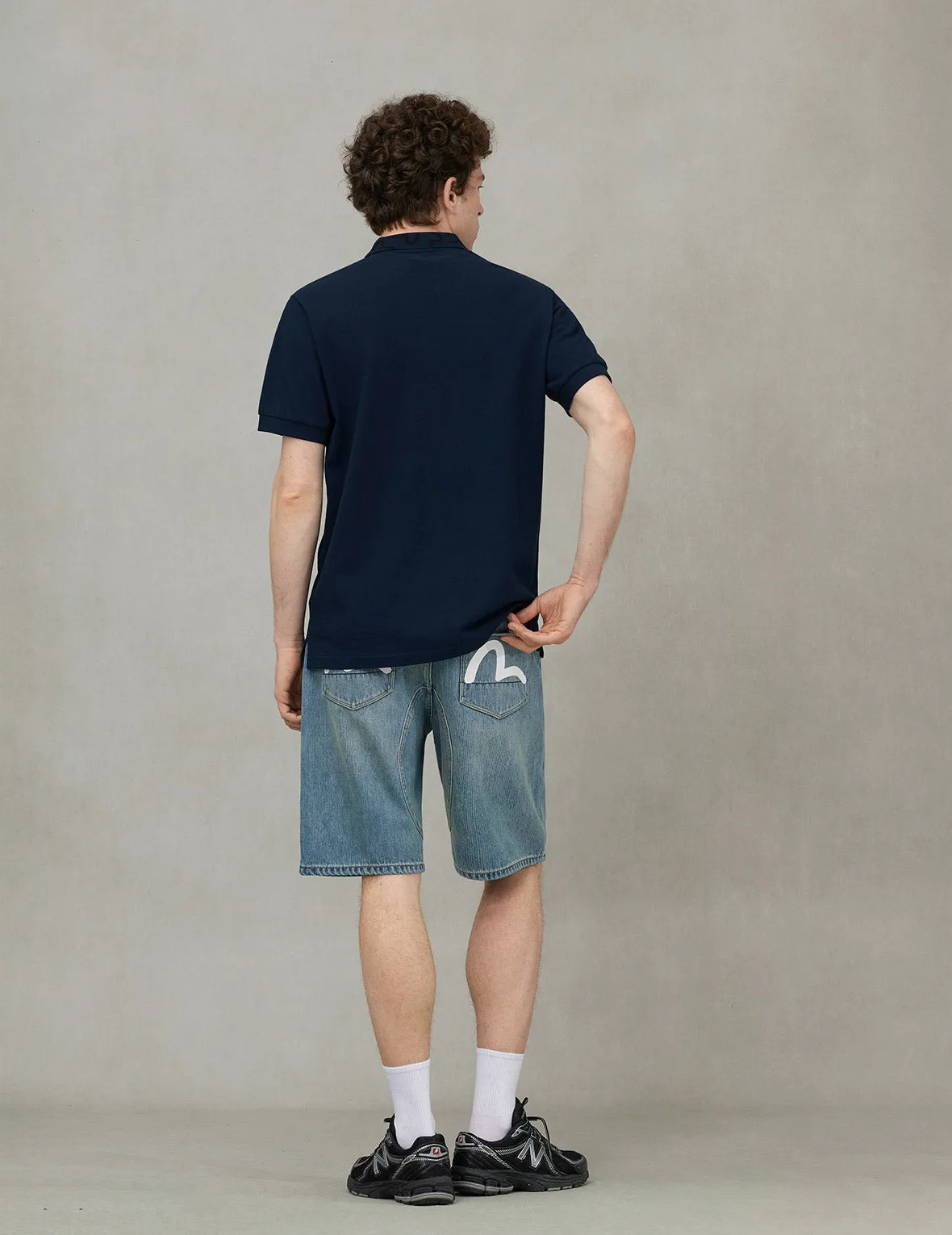 Seagull Print Regular Fit Denim Shorts sold by Evisu product image thumbnail 4