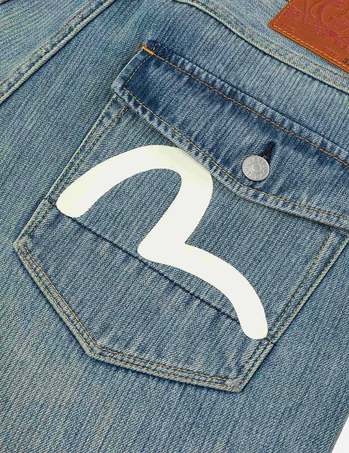 Seagull Print Regular Fit Denim Shorts sold by Evisu product image thumbnail 5