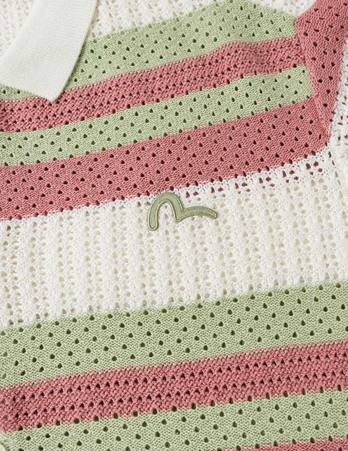 Seagull Embroidery Relax Fit Short-Sleeve Knitted Shirt sold by Evisu product image thumbnail 5