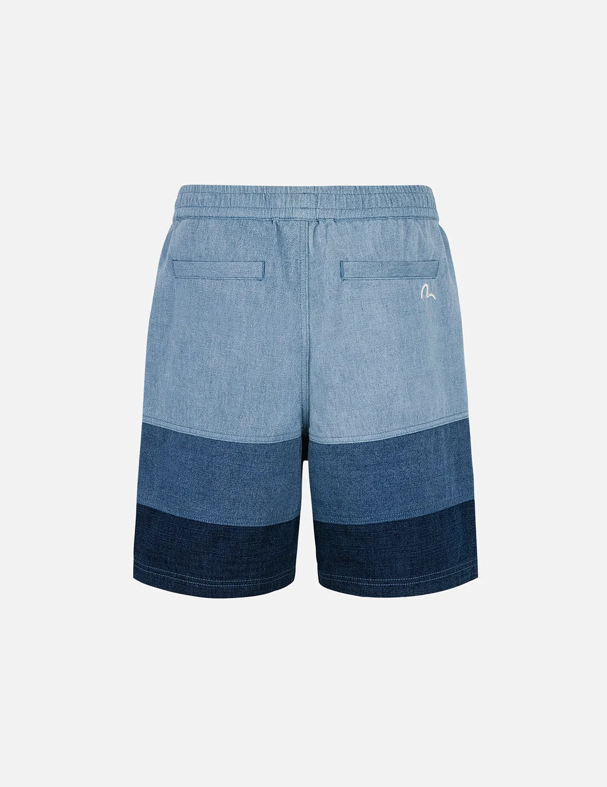 Panel Design Regular Fit Denim Shorts sold by Evisu product image thumbnail 2