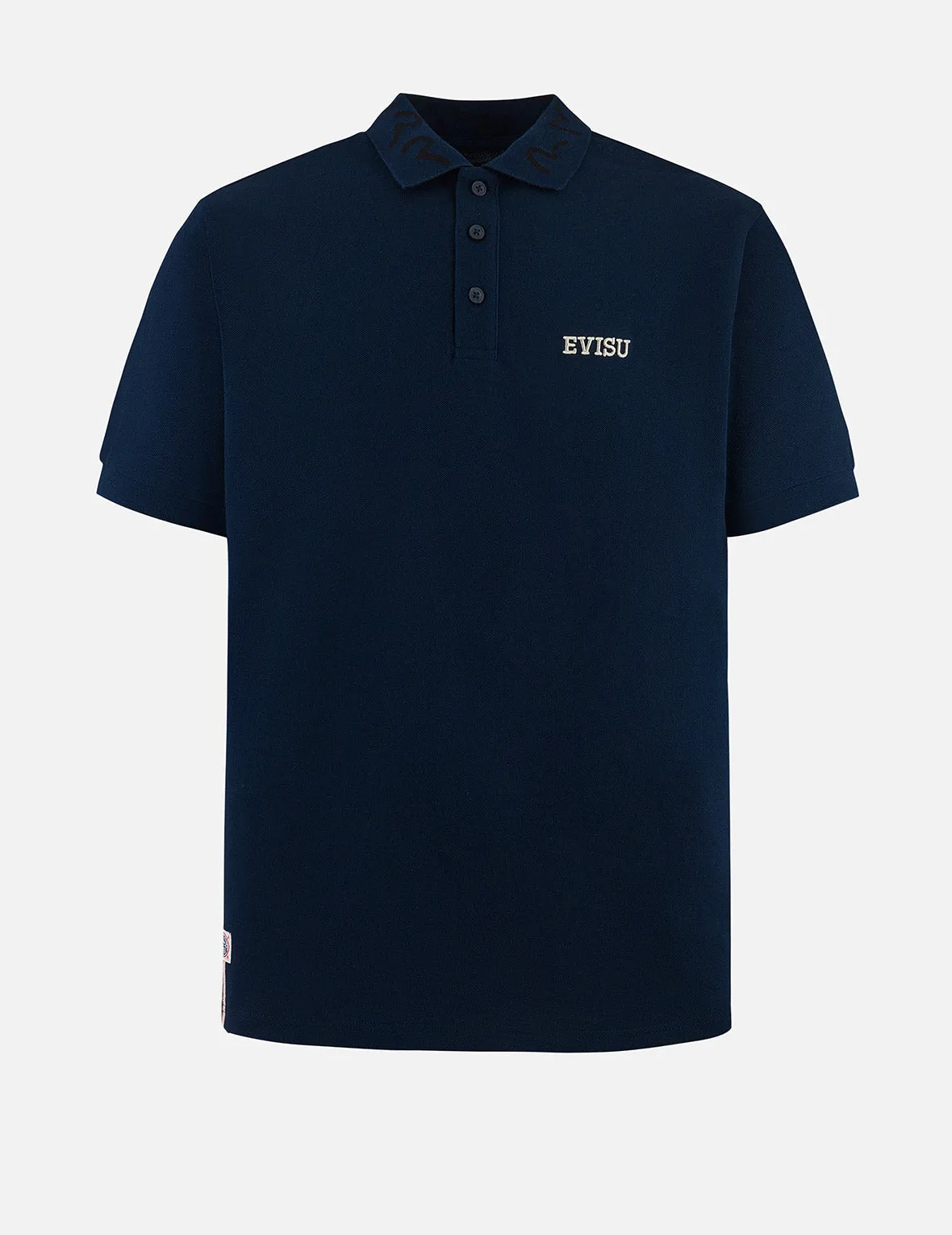 Logo Embroidery and Seagull Motif Collar Relax Fit Polo Shirt sold by Evisu
