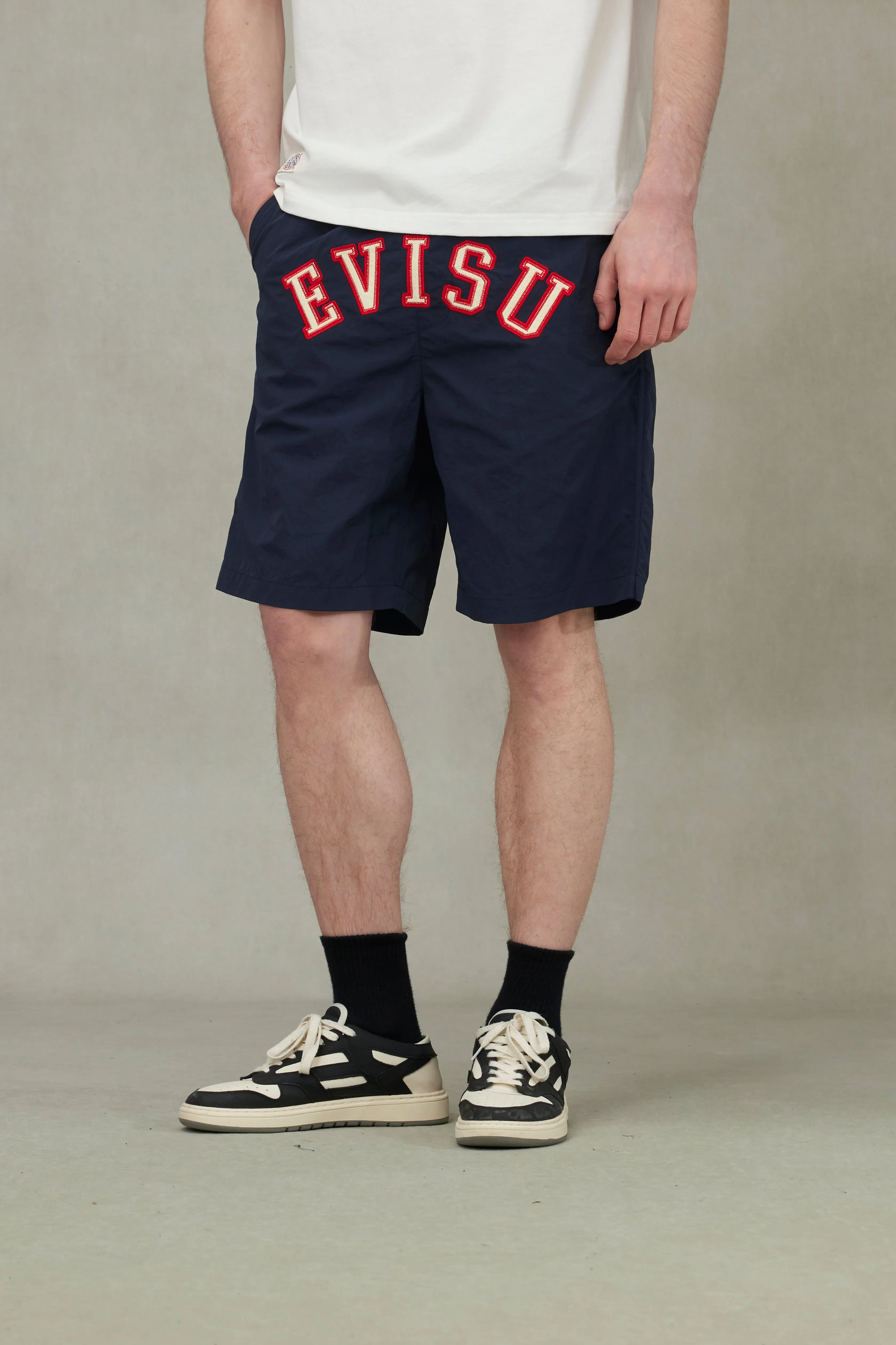Logo Appliqué Embroidery Relax Fit Sweat Shorts sold by Evisu product image thumbnail 5