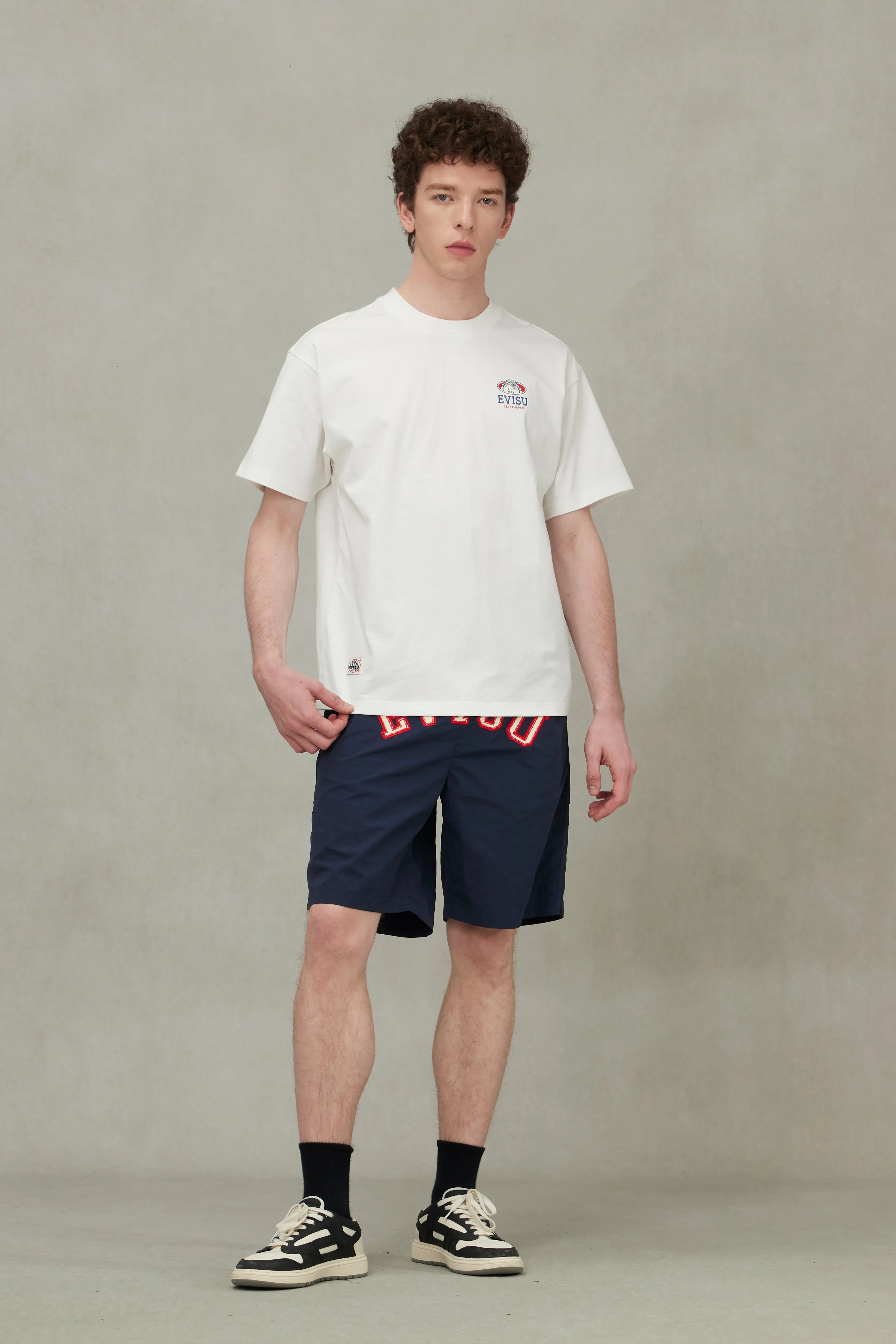 Logo Appliqué Embroidery Relax Fit Sweat Shorts sold by Evisu product image thumbnail 3