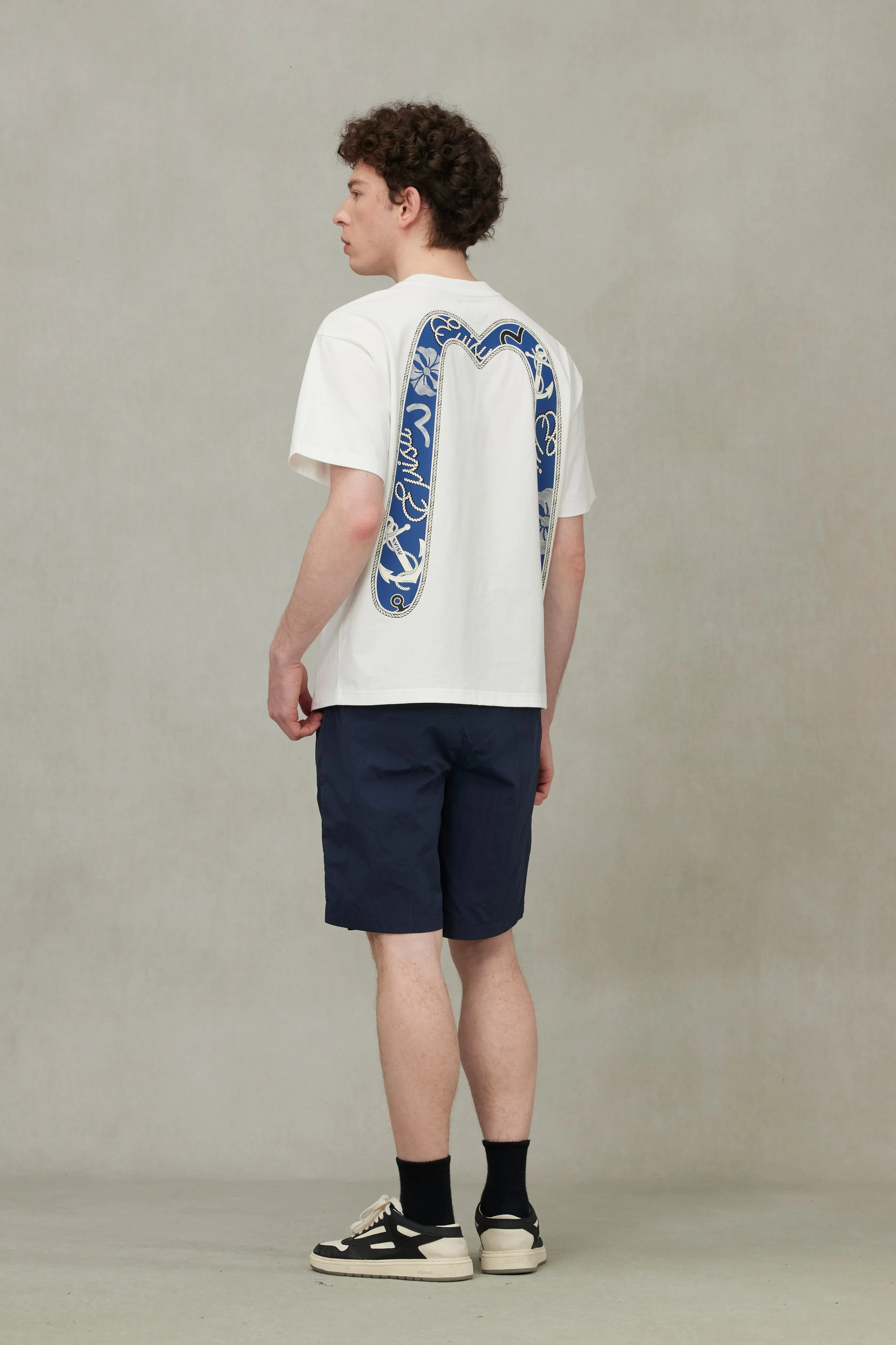 Logo Appliqué Embroidery Relax Fit Sweat Shorts sold by Evisu product image thumbnail 4
