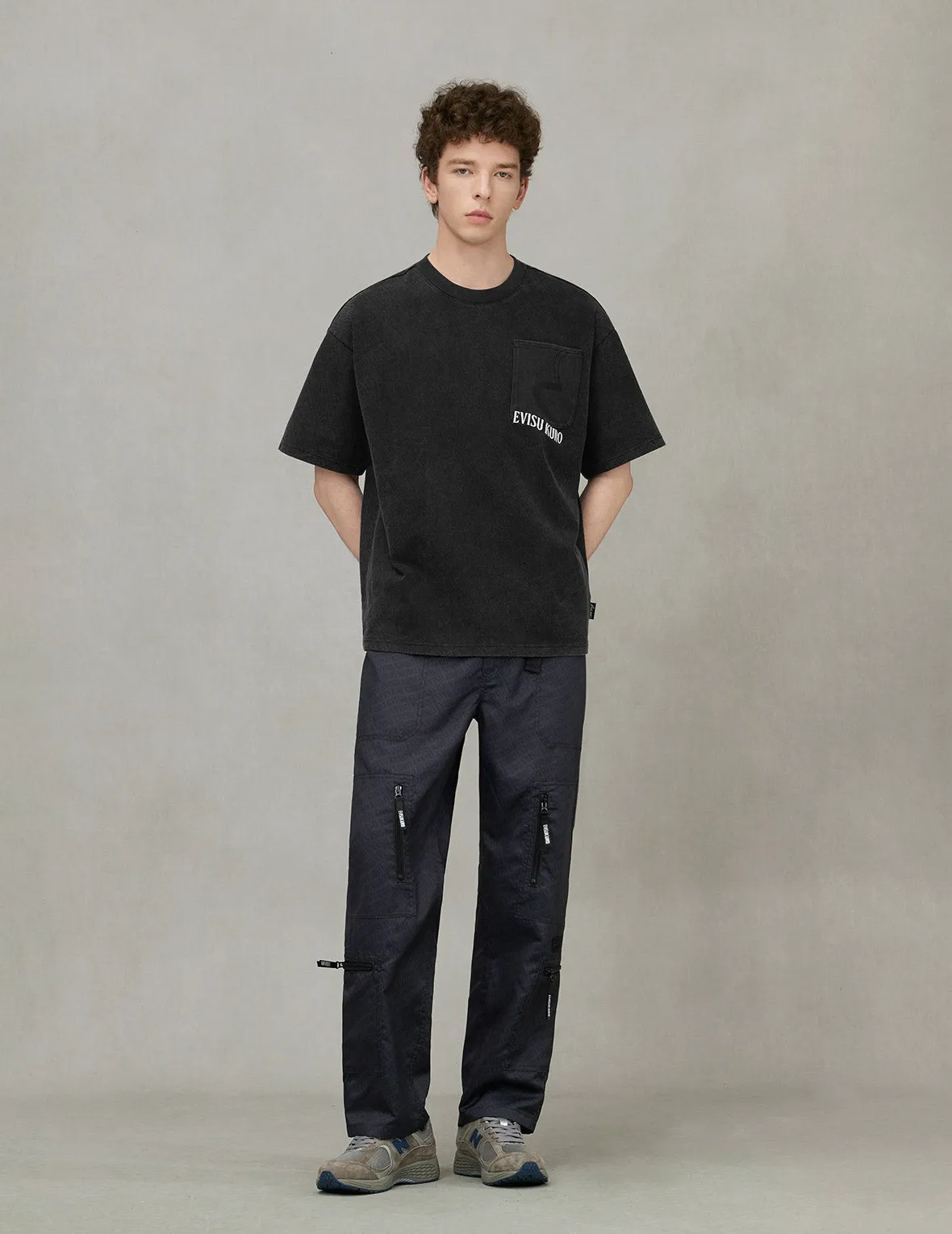 Allover Logo Print Loose Fit T-shirt sold by Evisu product image thumbnail 3