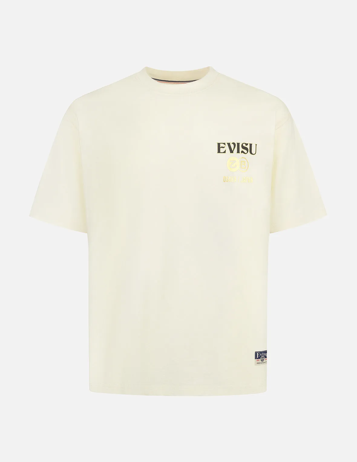 Soaring Snake Daicock Print Relax Fit T-shirt - Cream sold by Evisu product image thumbnail 2