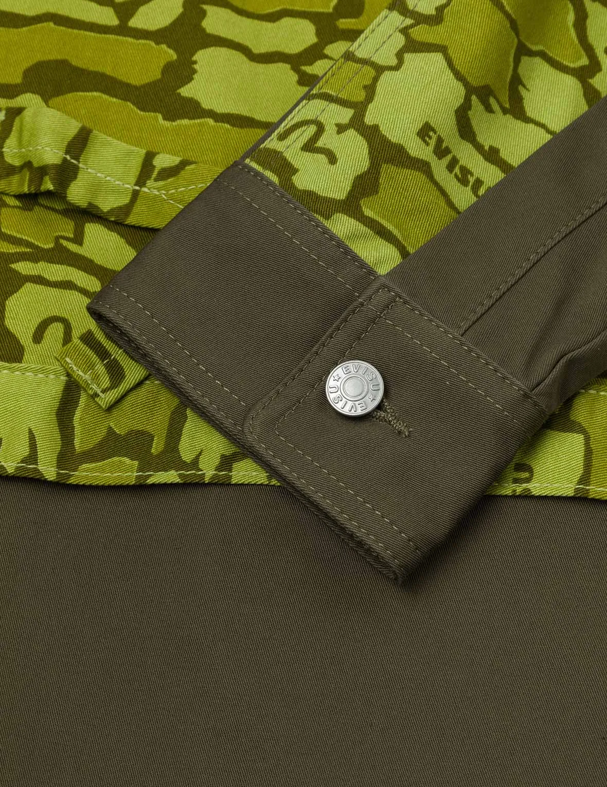 Seagull Print and Hybrid Ishigaki Camouflage Regular Fit Shirt Jacket sold by Evisu product image thumbnail 5