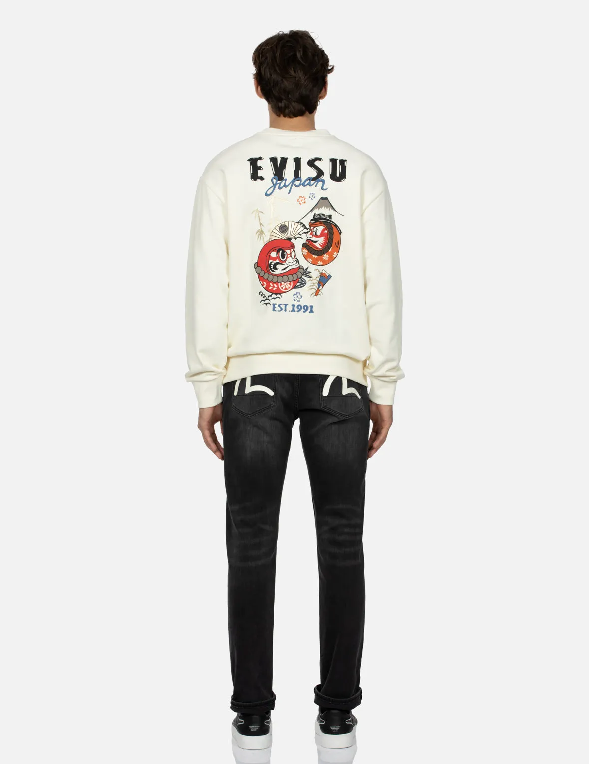Seagull Print Flex Skinny Denim Jeans #2028 sold by Evisu product image thumbnail 5